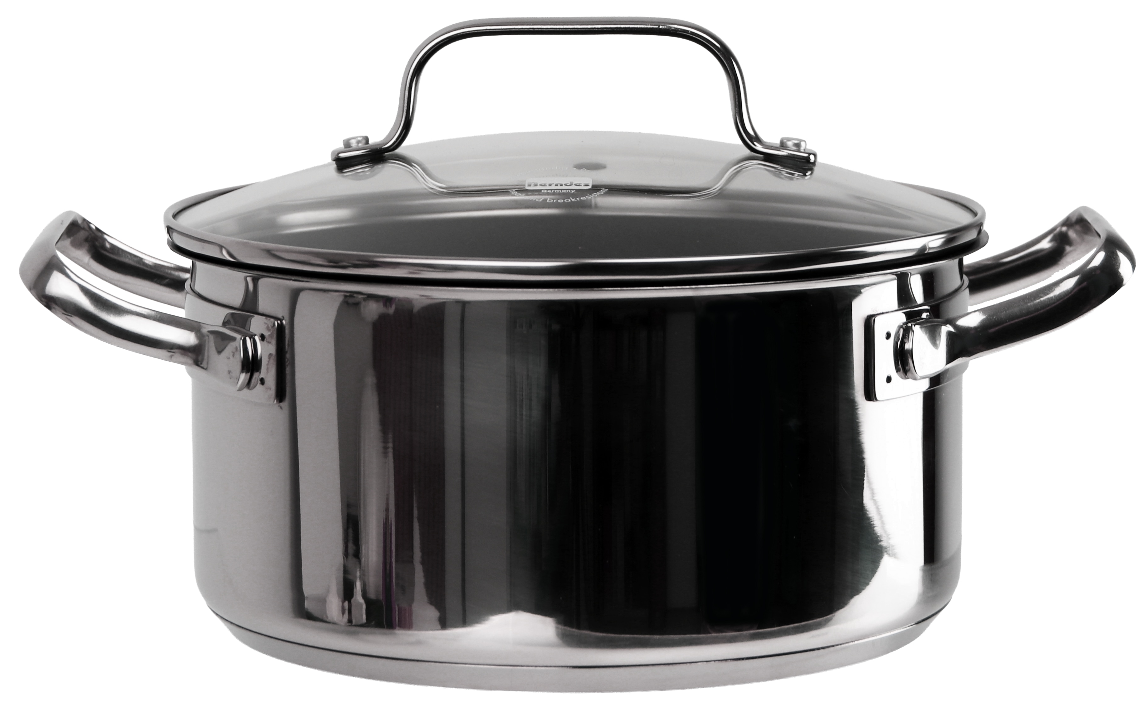 Kochtopf mit Glasdeckel, Edelstahl, 3 l, Ø 20 cm, B-Ware Kochtopf mit Glasdeckel, Edelstahl, 3 l, Ø 20 cm, B-Ware