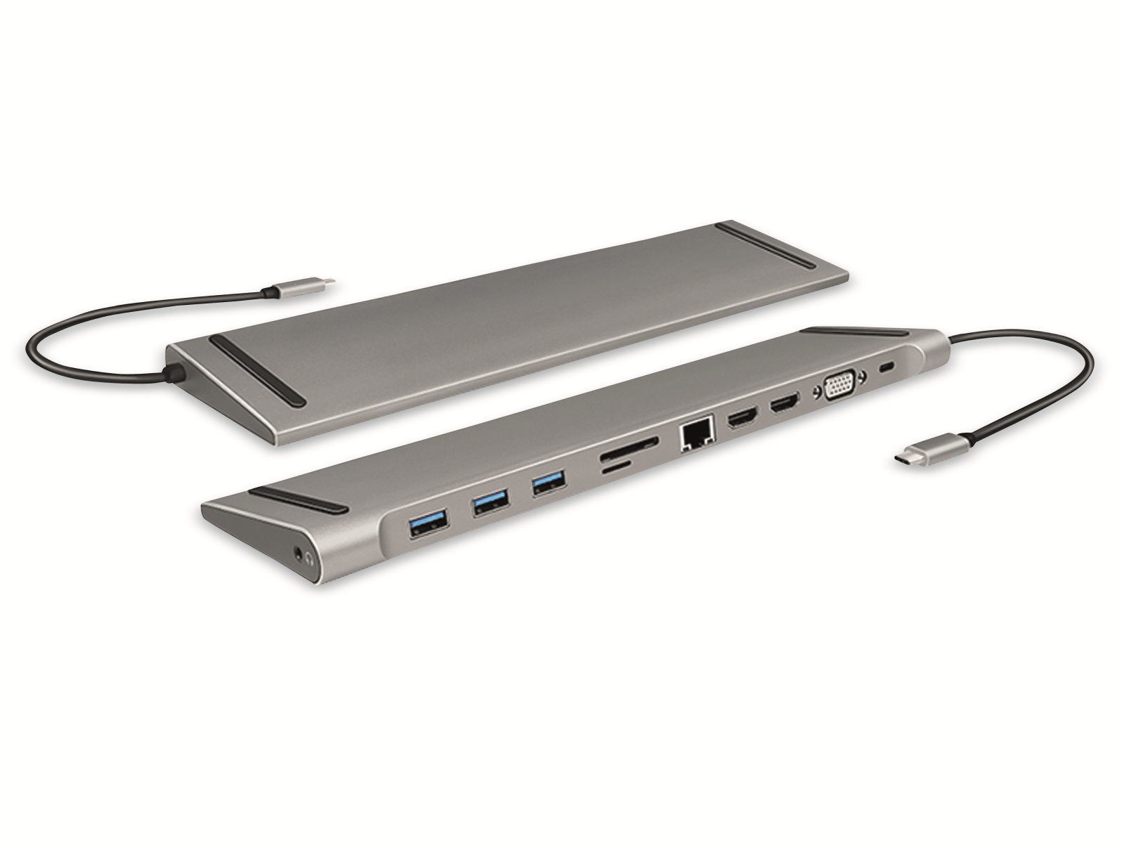 LOGILINK USB 3.2 Docking-Station UA0373, USB-C, USB-Port, PD, silver LOGILINK USB 3.2 Docking-Station UA0373, USB-C, USB-Port, PD, silver
