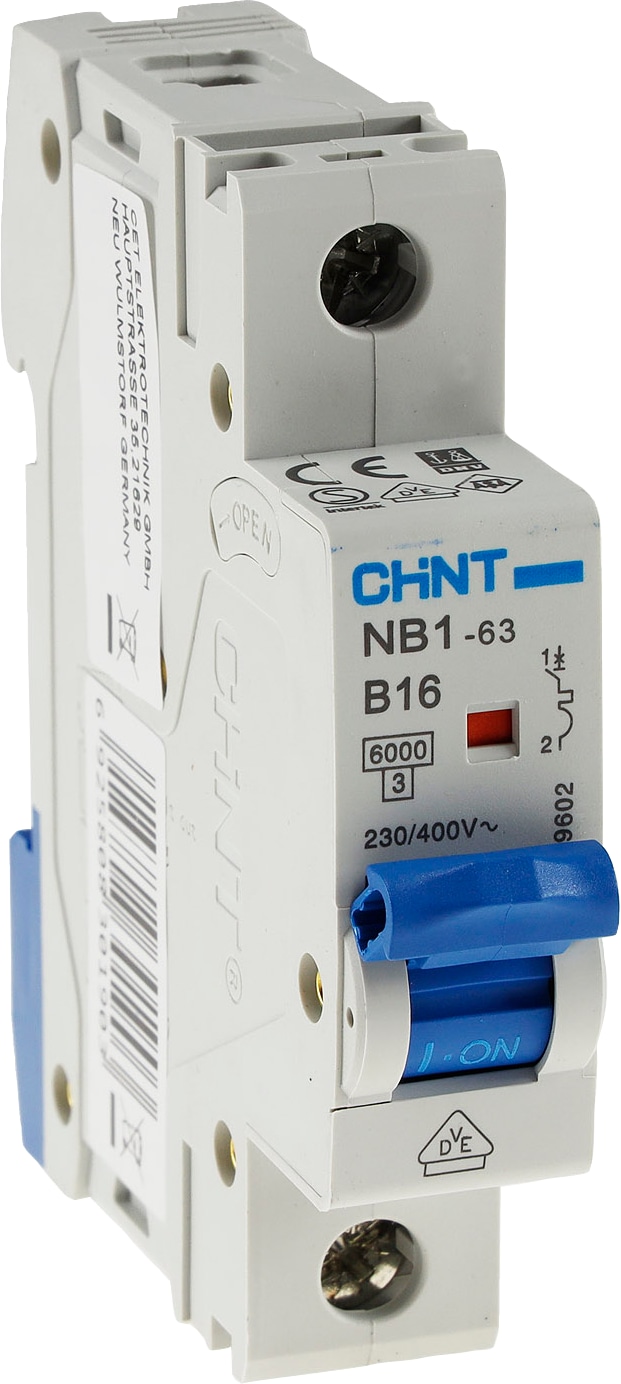 CHINT Leitungsschutzschalter 23390, B16, 16 A, 1-polig