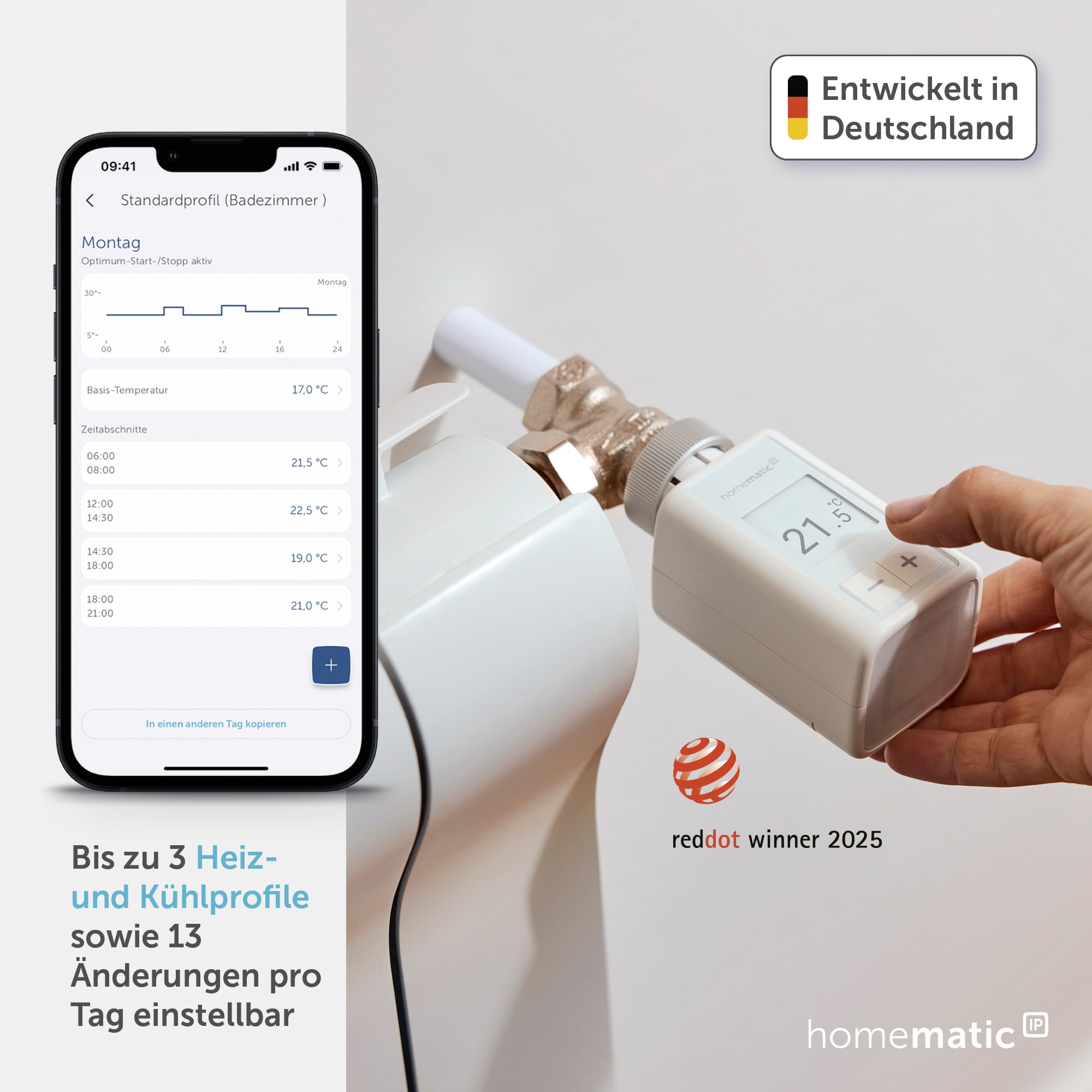 HOMEMATIC IP 160230A0, Heizkörper-thermostat Flex