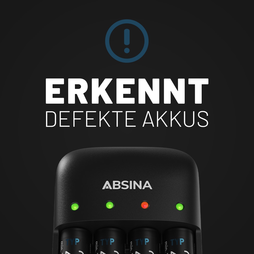 ABSINA Akku-Ladegerät X4 ABSINA Akku-Ladegerät X4