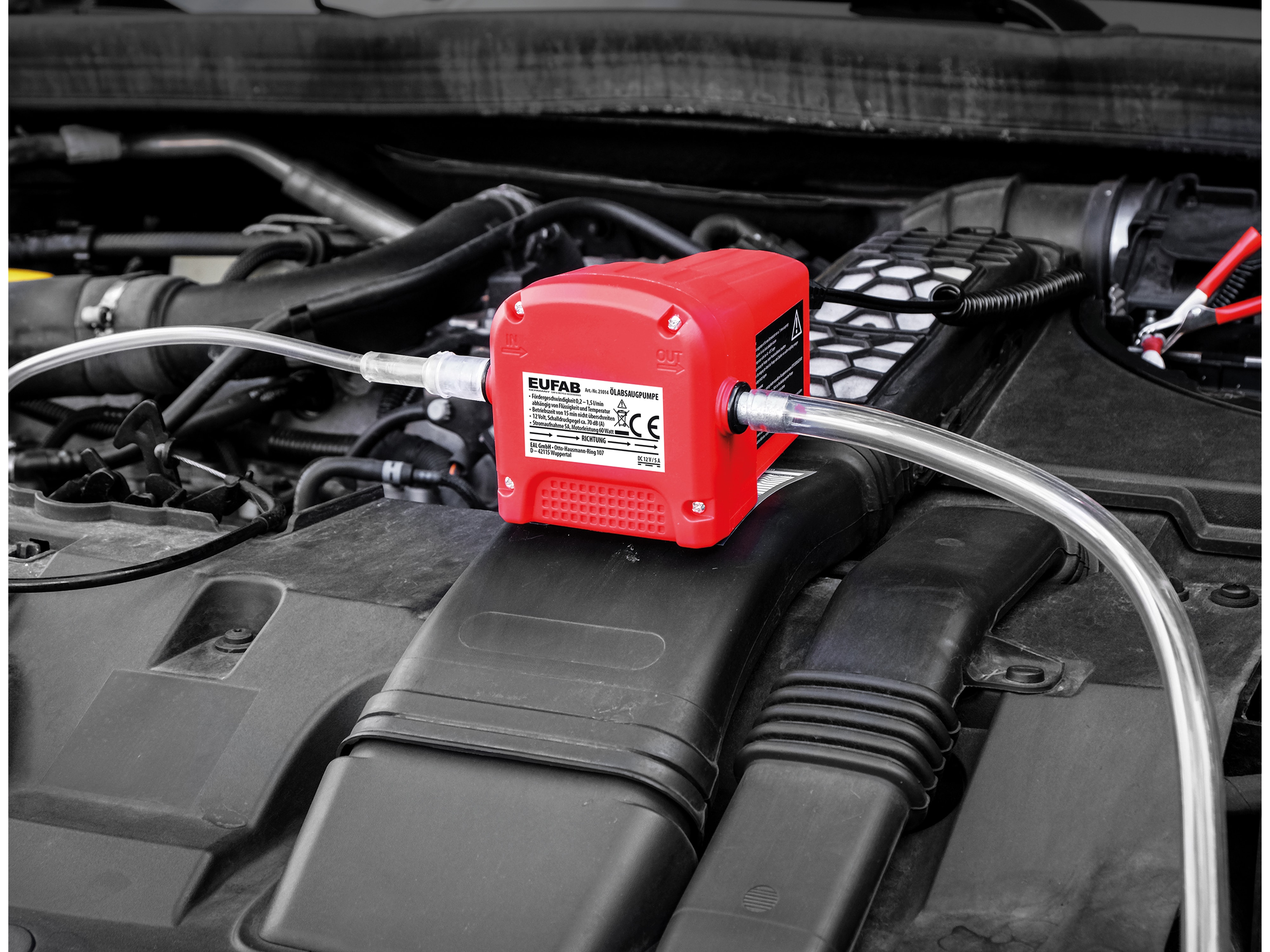 EUFAB Ölabsaugpumpe 21014, 12 V