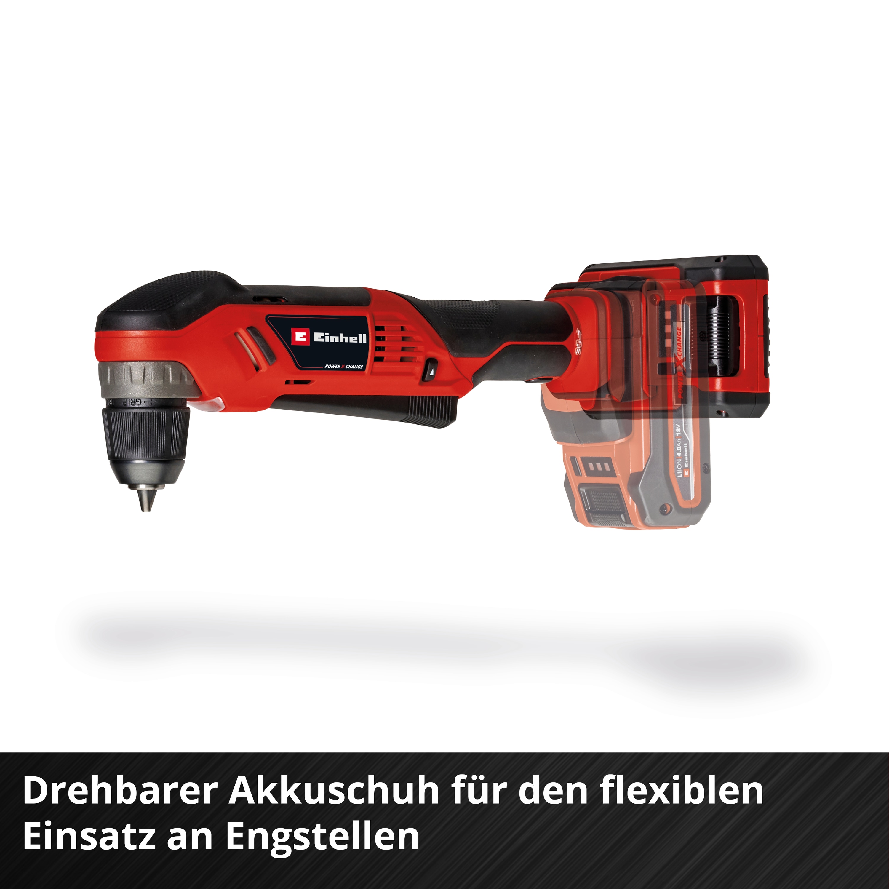 EINHELL Akku-Winkelbohrmaschine TE-AD 18 Li-Solo