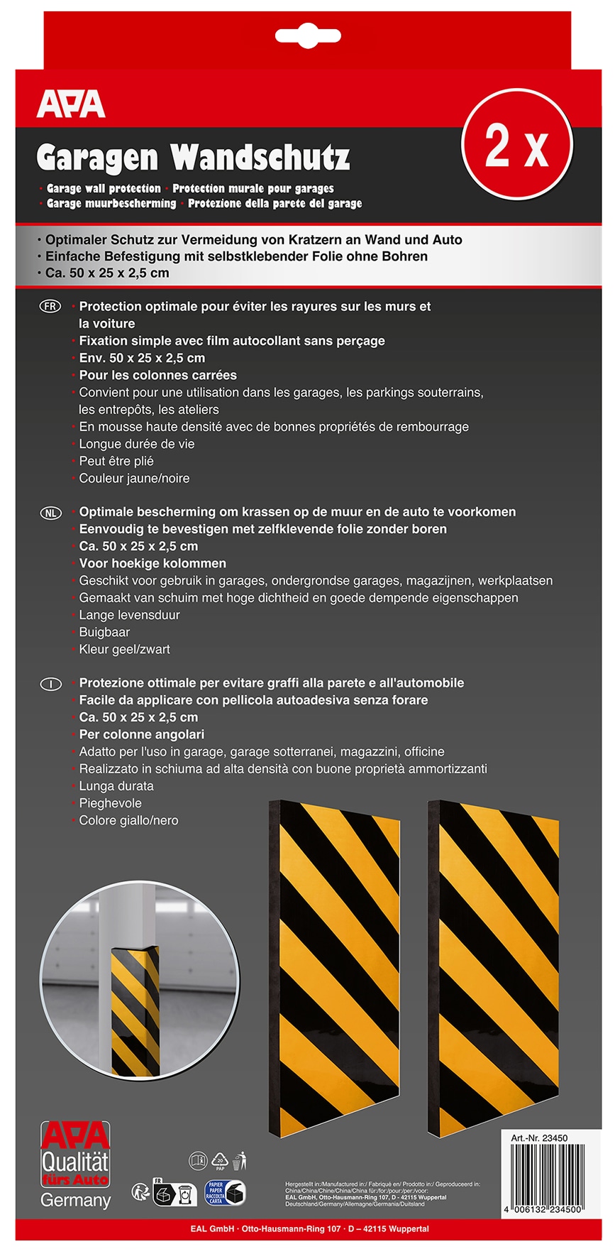 APA Garagen Wandschutz, 23450, eckig APA Garagen Wandschutz, 23450, eckig