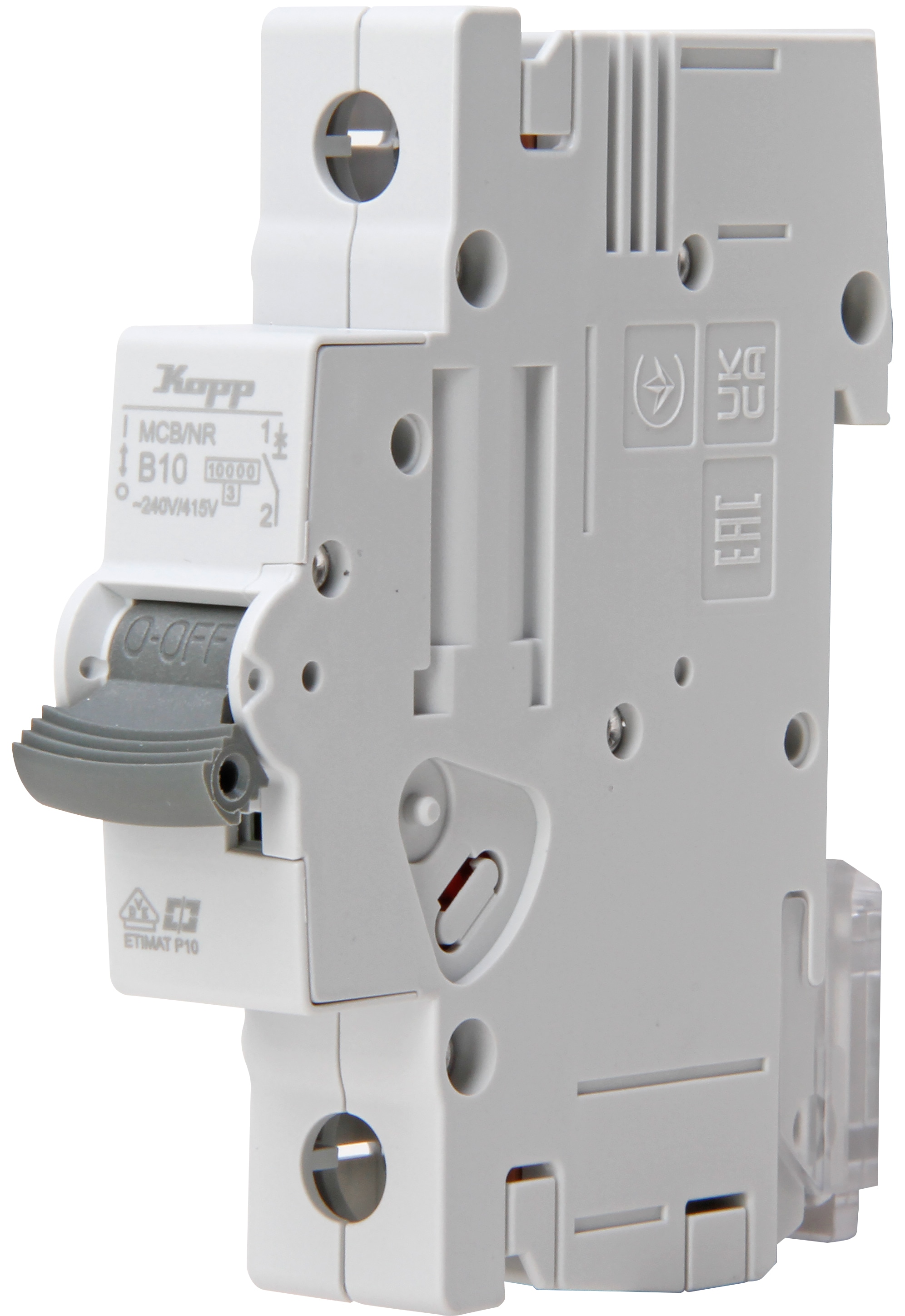 KOPP Leitungsschutzschalter, 10A, 1-polig, Char. B KOPP Leitungsschutzschalter, 10A, 1-polig, Char. B
