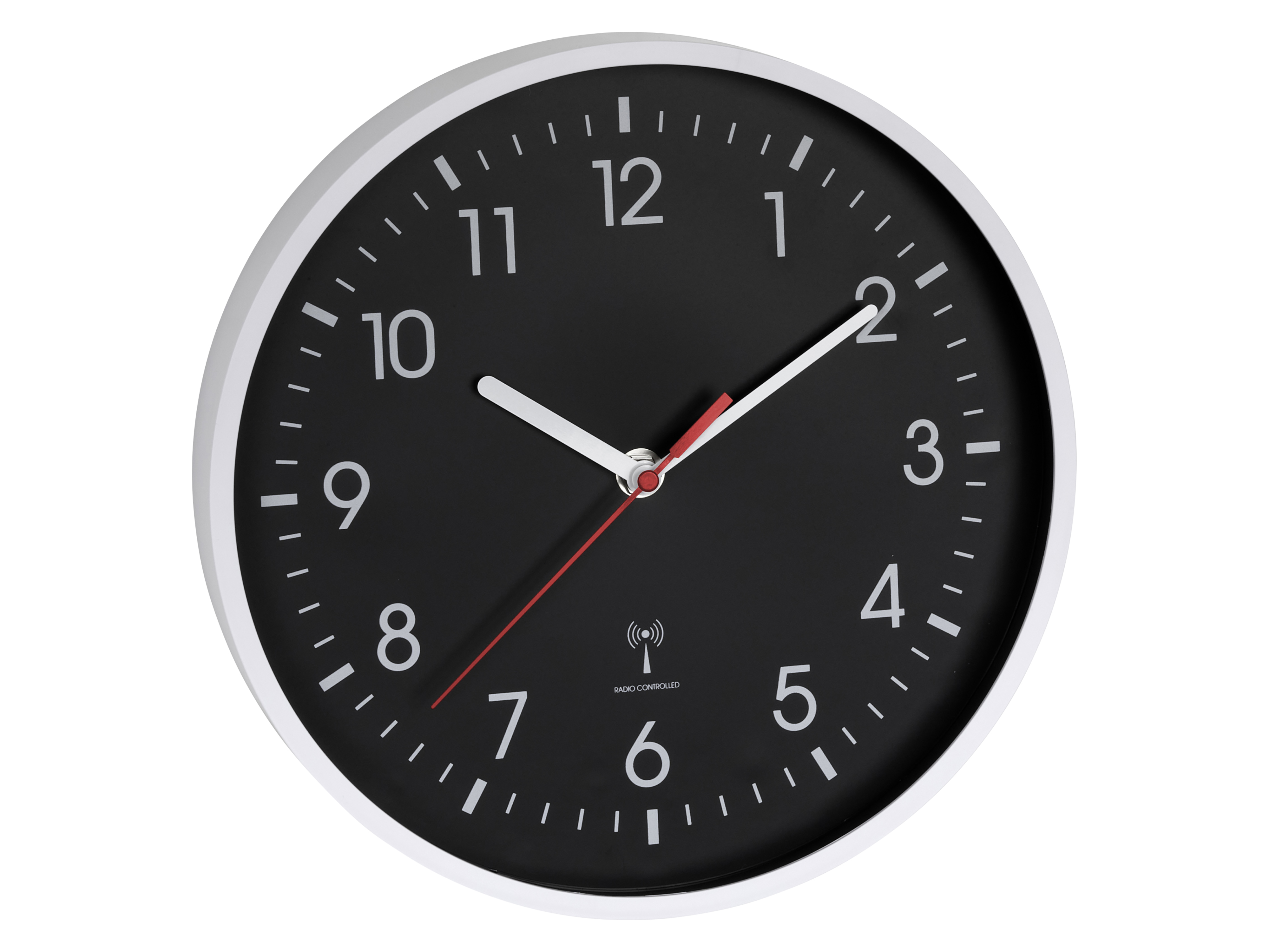 TFA Analoge Funkwanduhr 60.3550.20, schwarz/weiß TFA Analoge Funkwanduhr 60.3550.20, schwarz/weiß