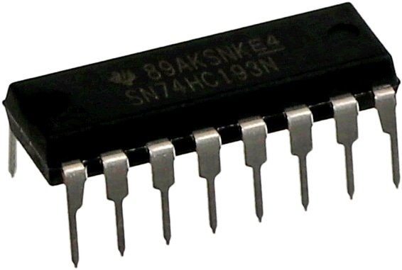 TEXAS INSTRUMENTS, SN74HC193N, DIP16 TEXAS INSTRUMENTS, SN74HC193N, DIP16