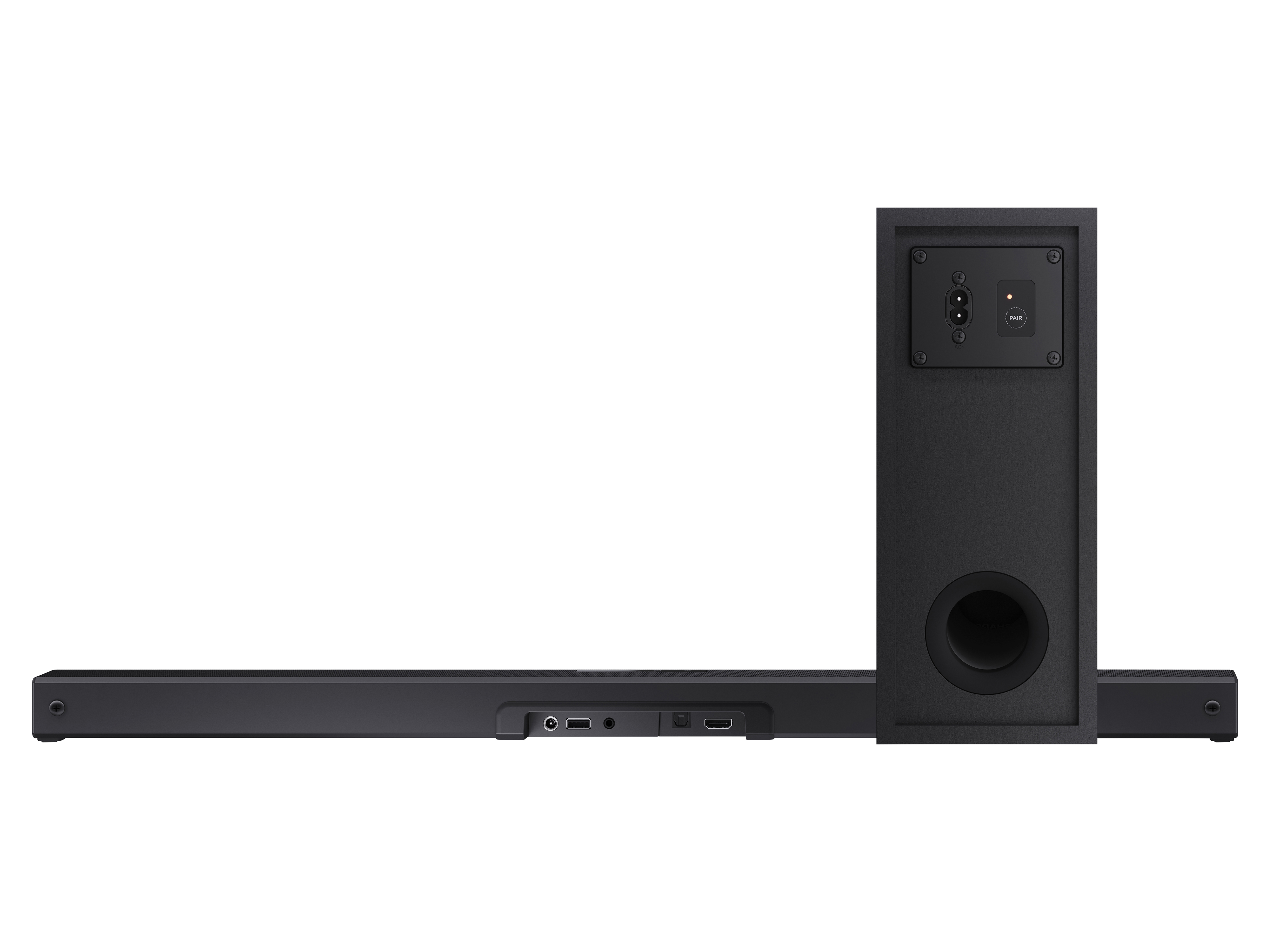 SHARP Soundbar HT-SBW320, 2.1-Kanal, Ultraflach, Dolby Atmos, DTS Virtual:X, Wireless Subwoofer, Bluetooth, Schwarz