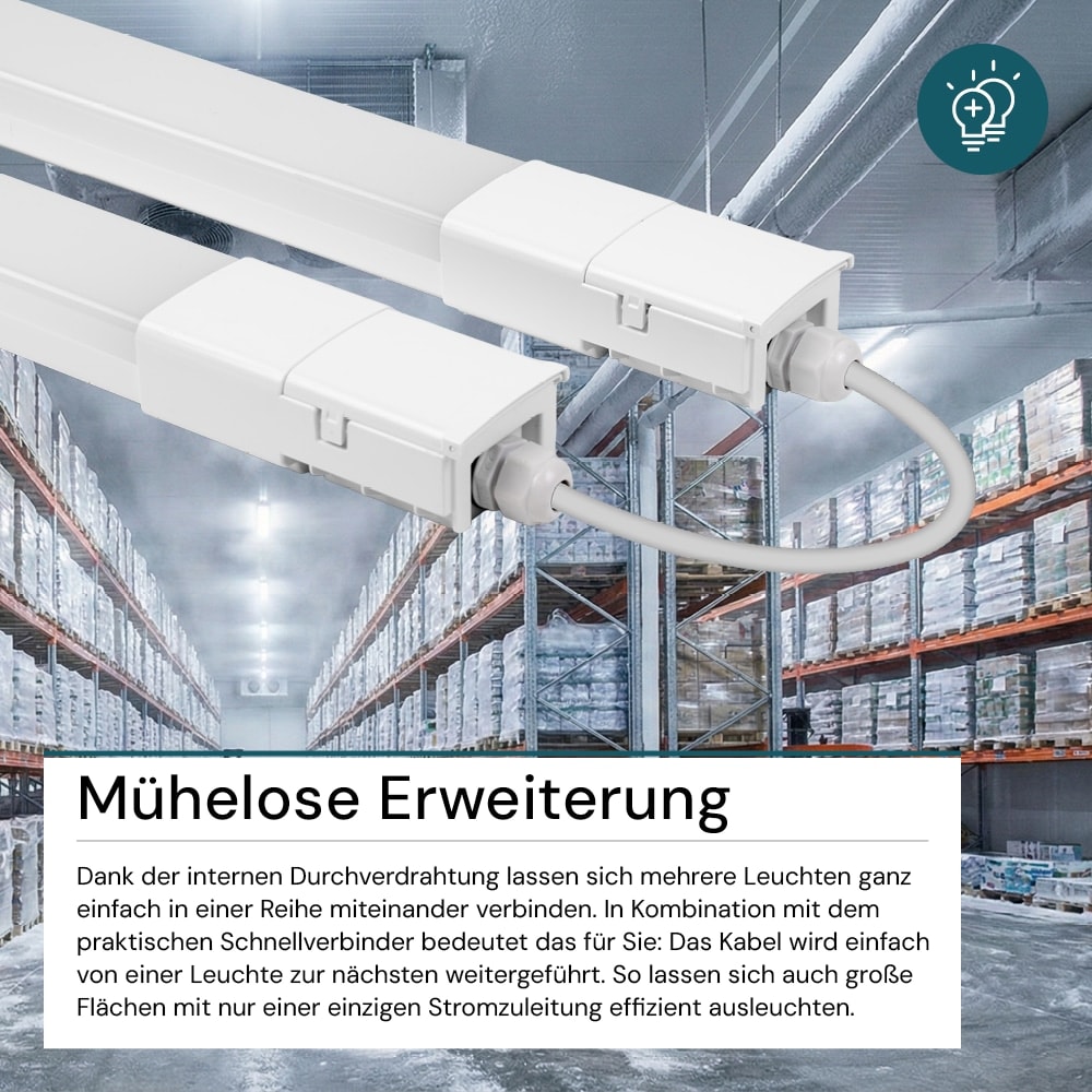 LUXULA LED-Feuchtraumleuchte, EEK: E, 32W, 3616lm, 4000K, 1200mm