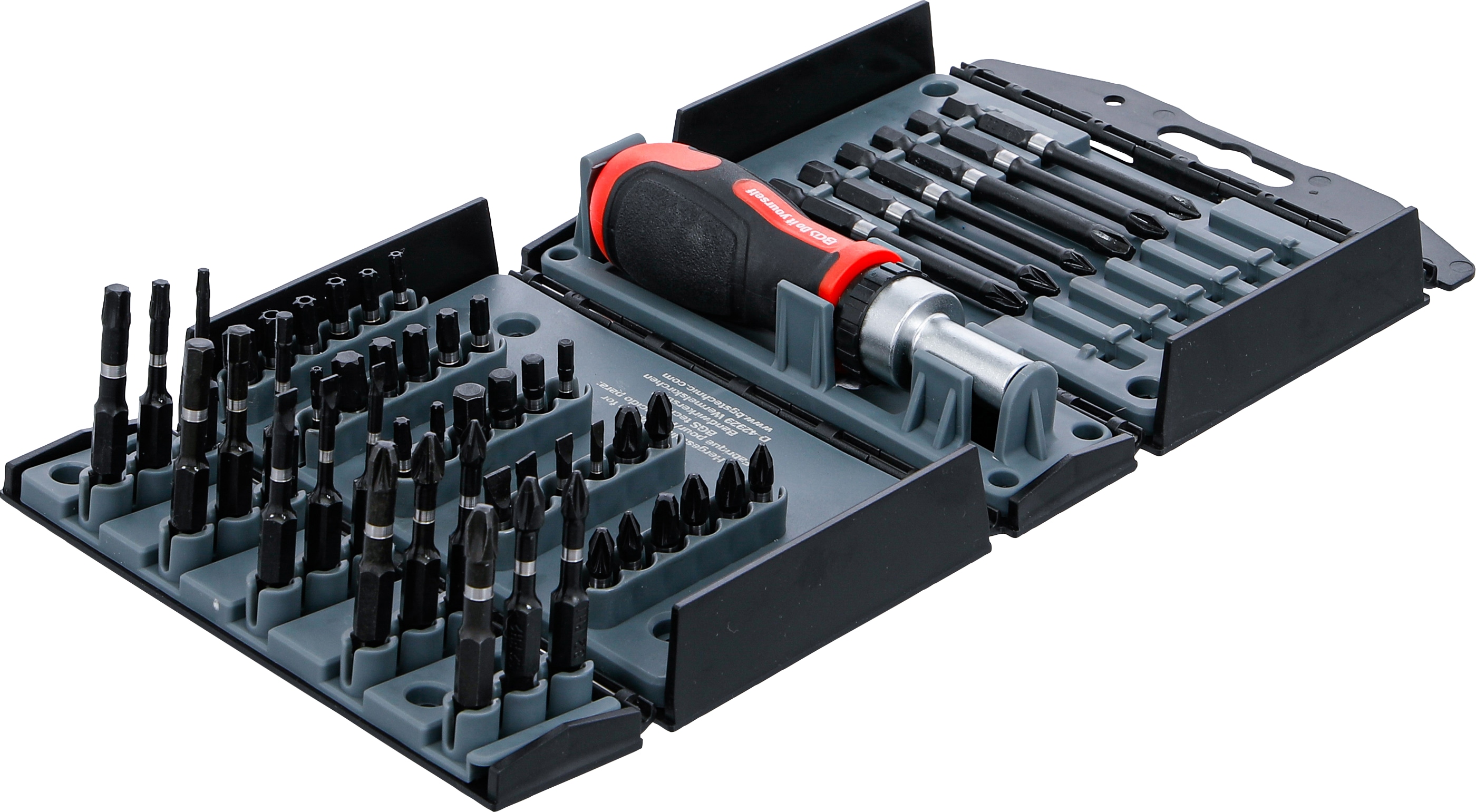 BGS TECHNIC Torsions-Bit-Satz, 90106, mit Ratschengriff, 52-teilig BGS TECHNIC Torsions-Bit-Satz, 90106, mit Ratschengriff, 52-teilig