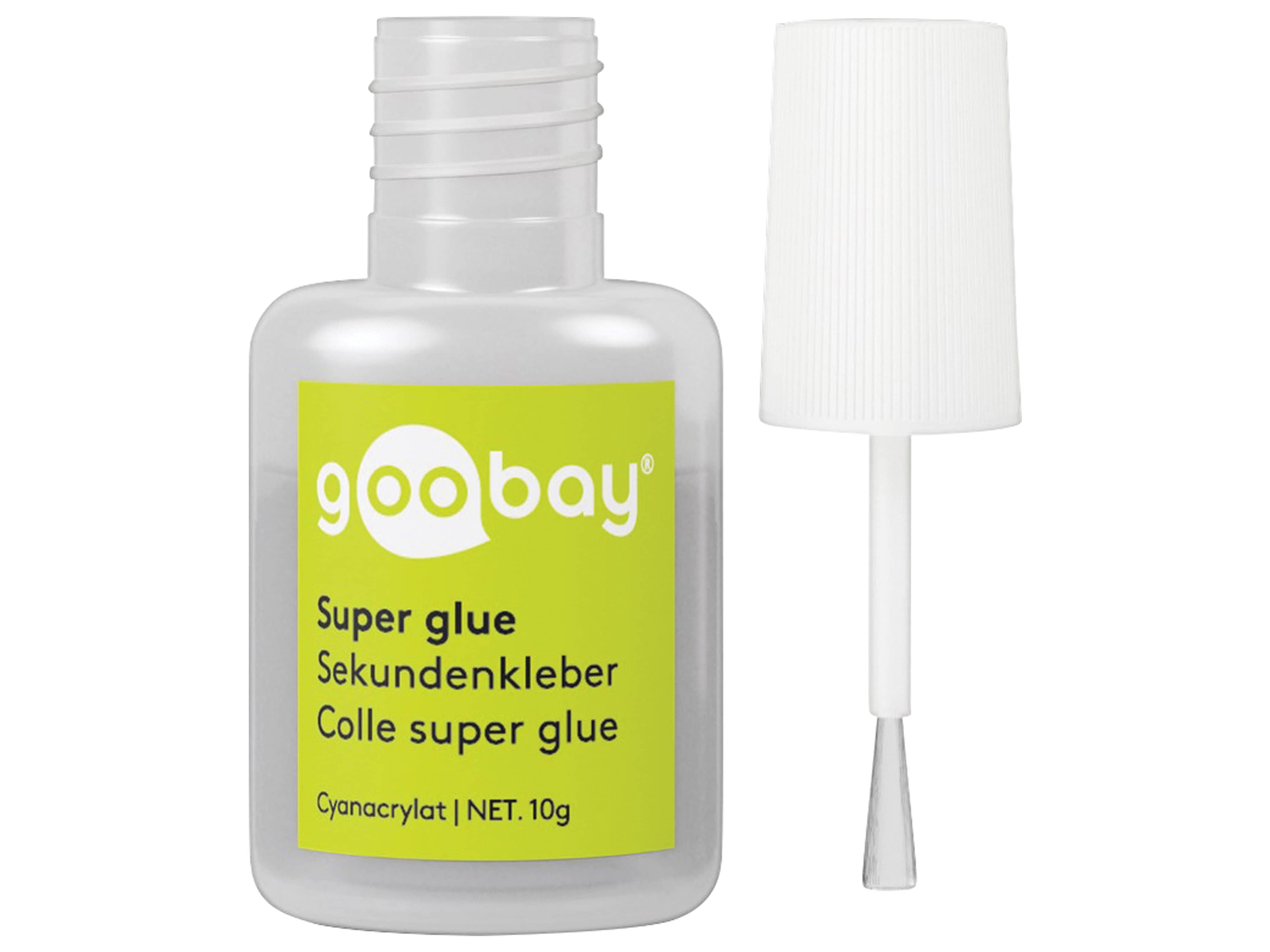 GOOBAY Sekundenkleber SUPER GLUE, 10 g GOOBAY Sekundenkleber SUPER GLUE, 10 g