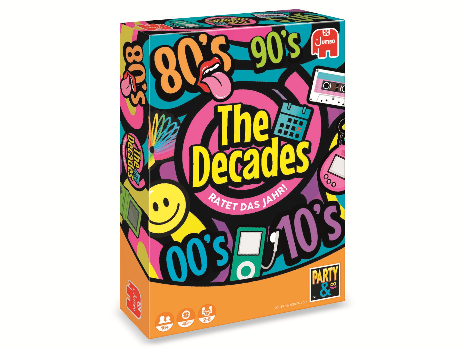 JUMBO Spiele Partyspiel, 19830, The Decades