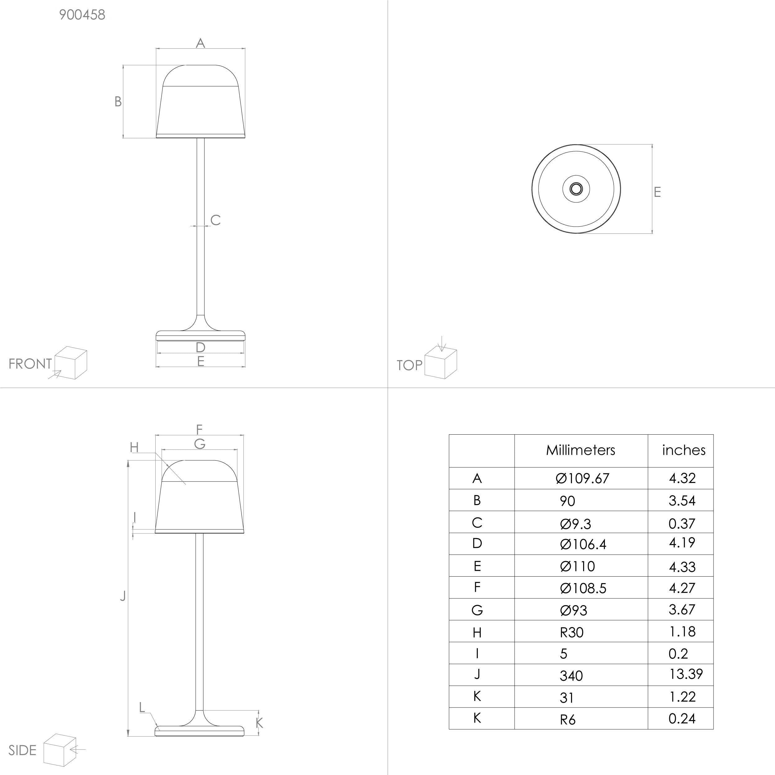 EGLO LED-Akku-Tischleuchte 900458 grau, 2,2 W, 200 lm, 3000 K, IP54 EGLO LED-Tischleuchte 900458 grau, 2,2 W, 200 lm, 3000 K, IP54