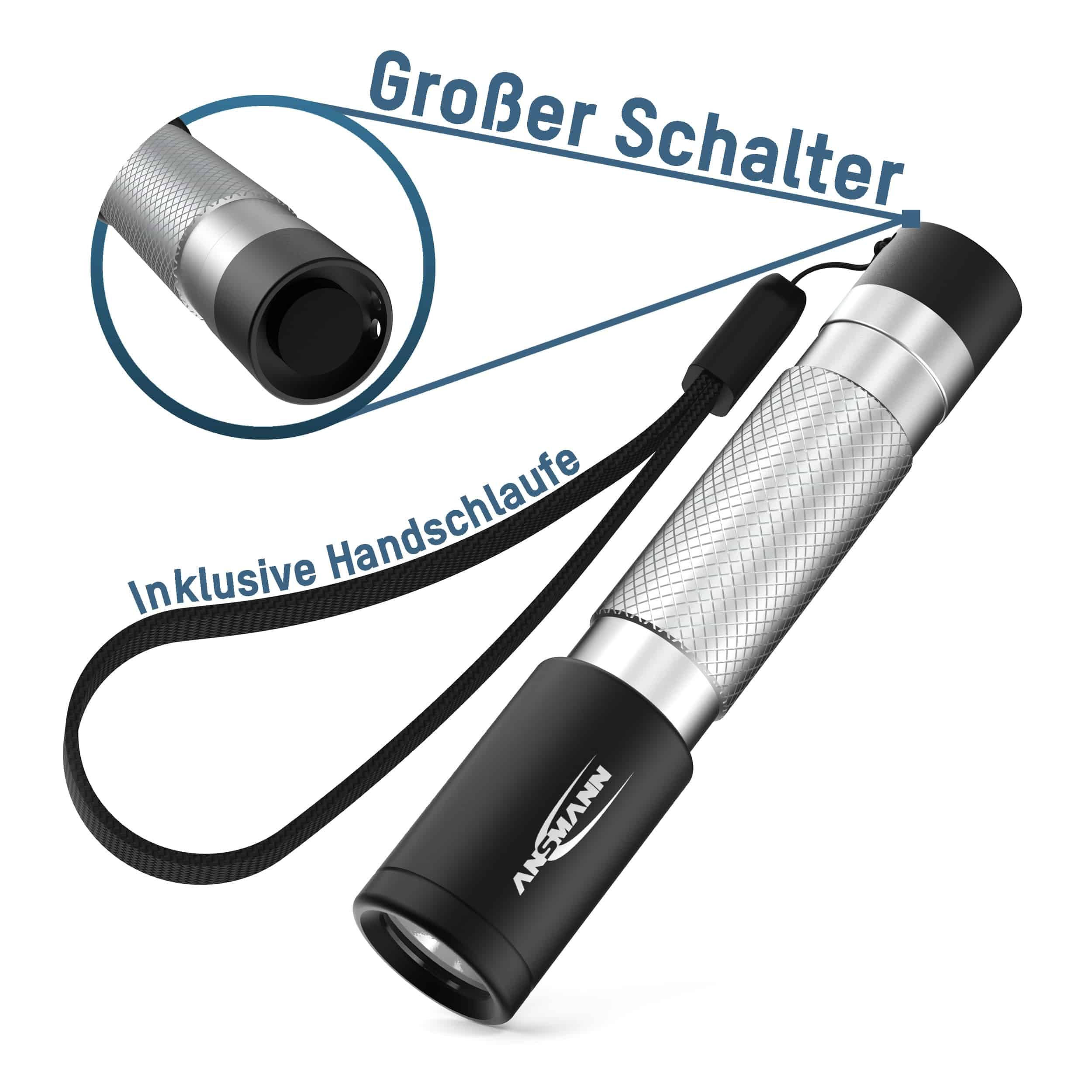 ANSMANN LED-Taschenlampe Daily Use 70B, 70 lm, batteriebetrieben ANSMANN LED-Taschenlampe Daily Use 70B, 70 lm, batteriebetrieben