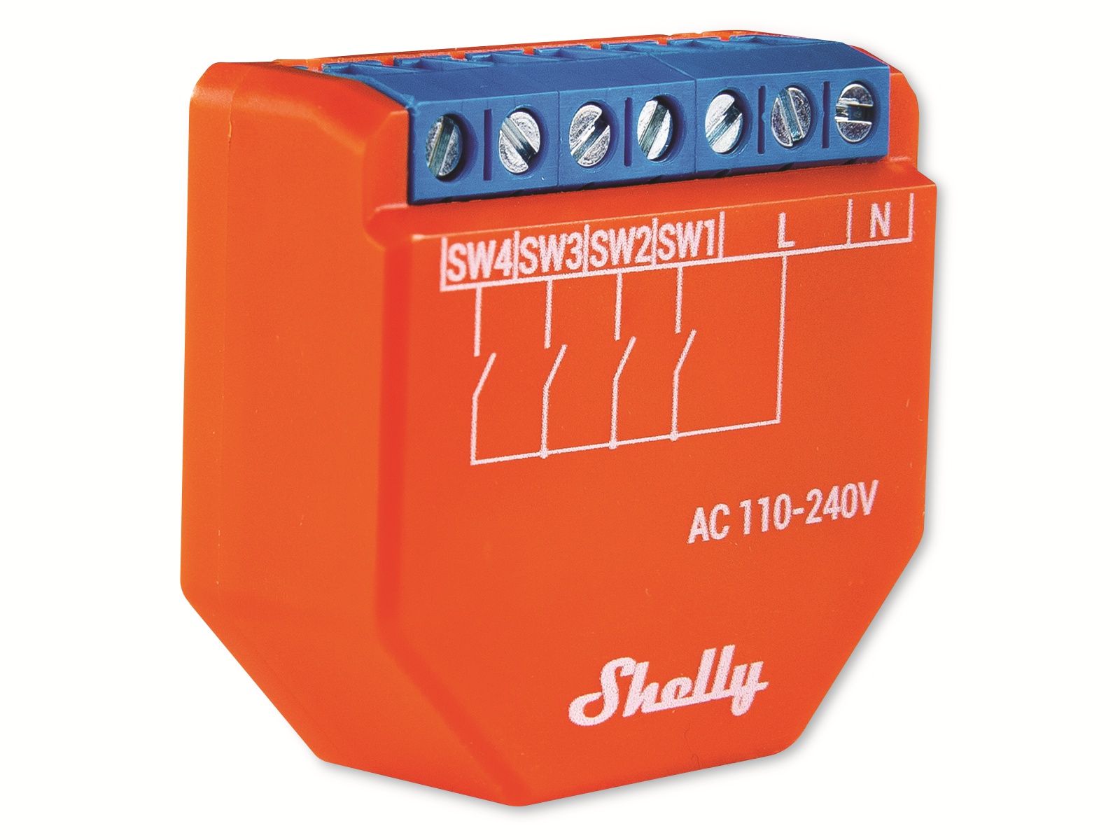 SHELLY Szenenaktivierer Plus i4, WLAN, Bluetooth