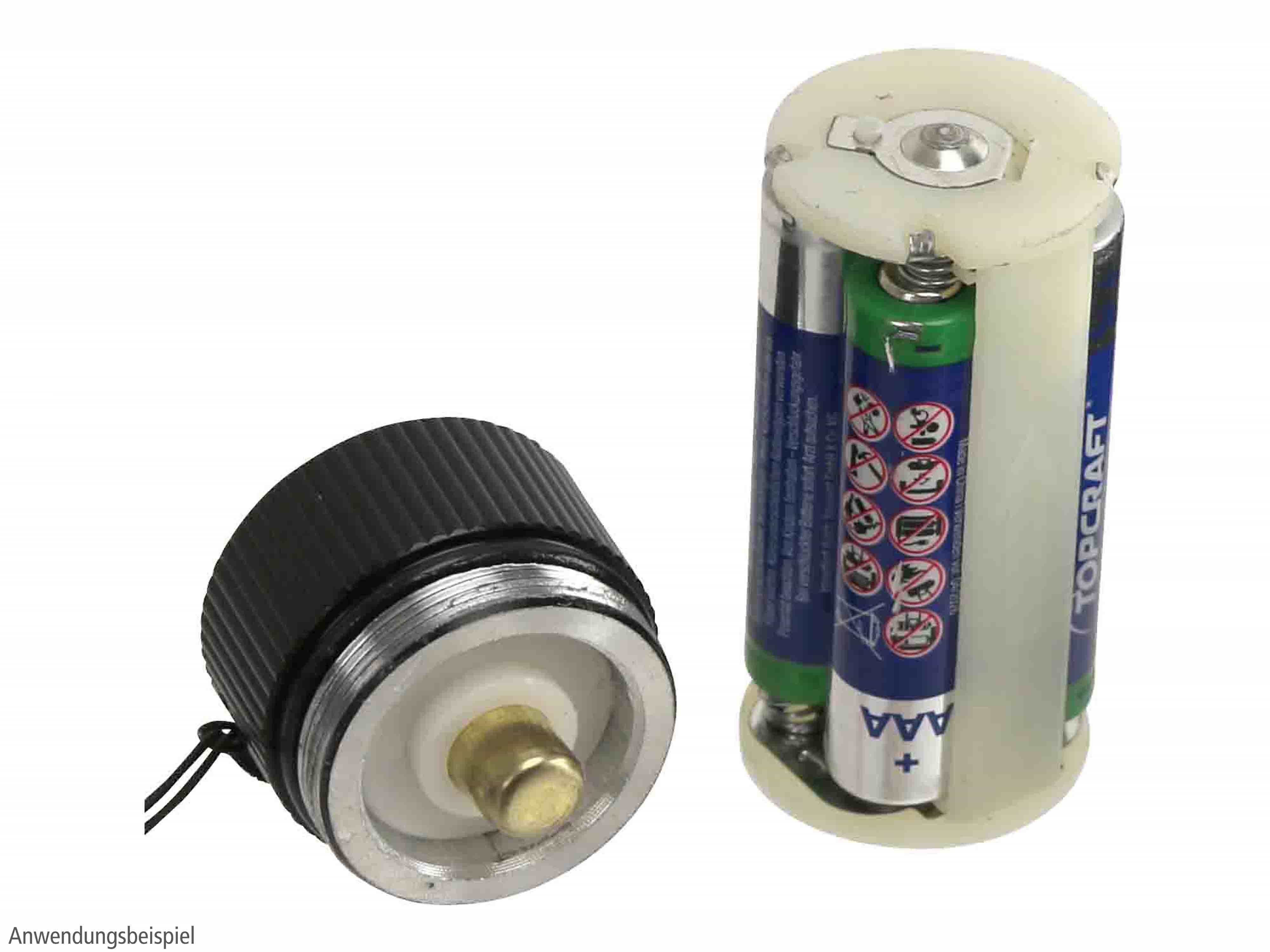 LED-Taschenlampe, WTE-490M-1, Alu, 400 lm, schwarz