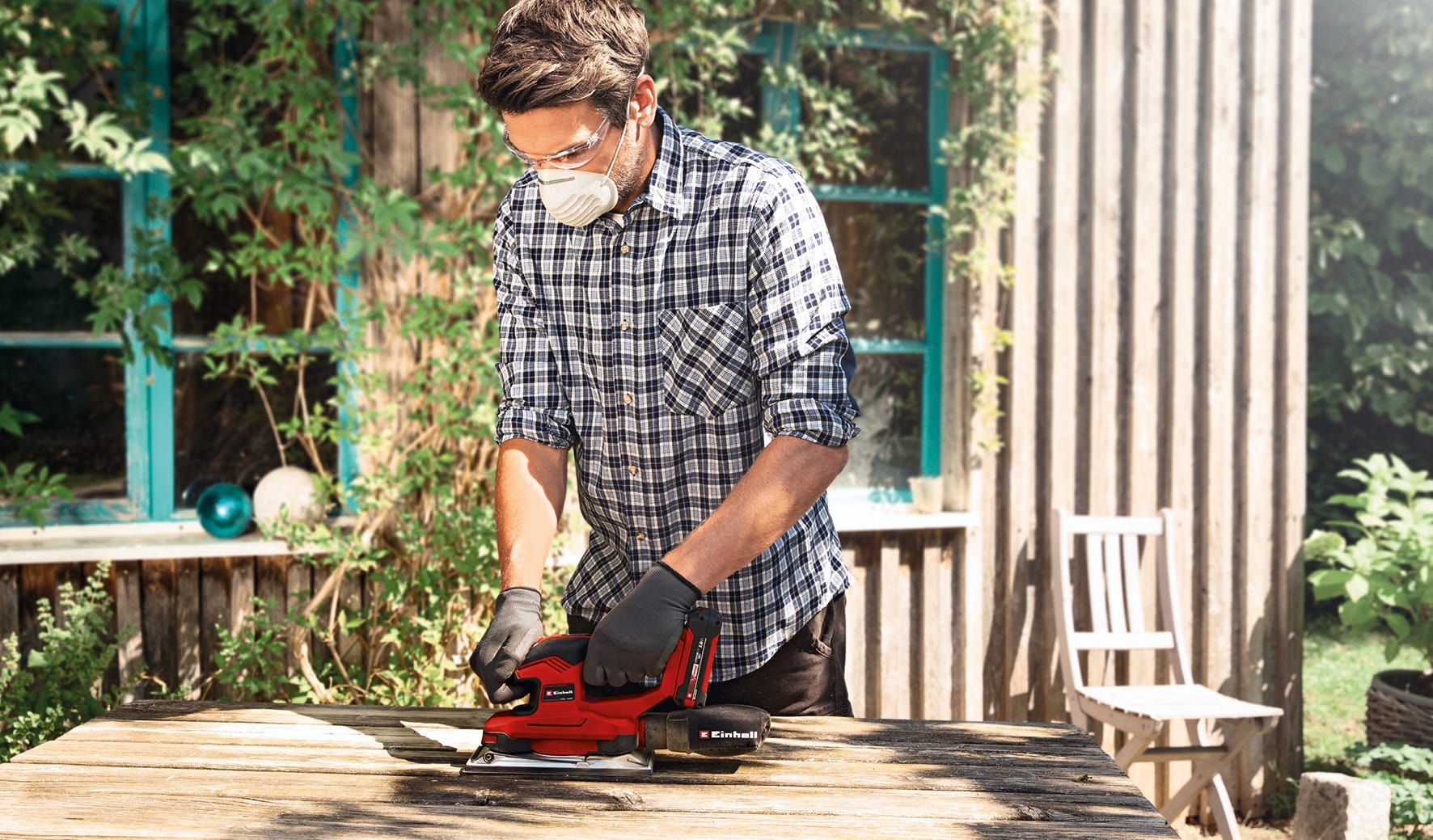 EINHELL Akku-Schwingschleifer TE-OS 18/230 Li Solo