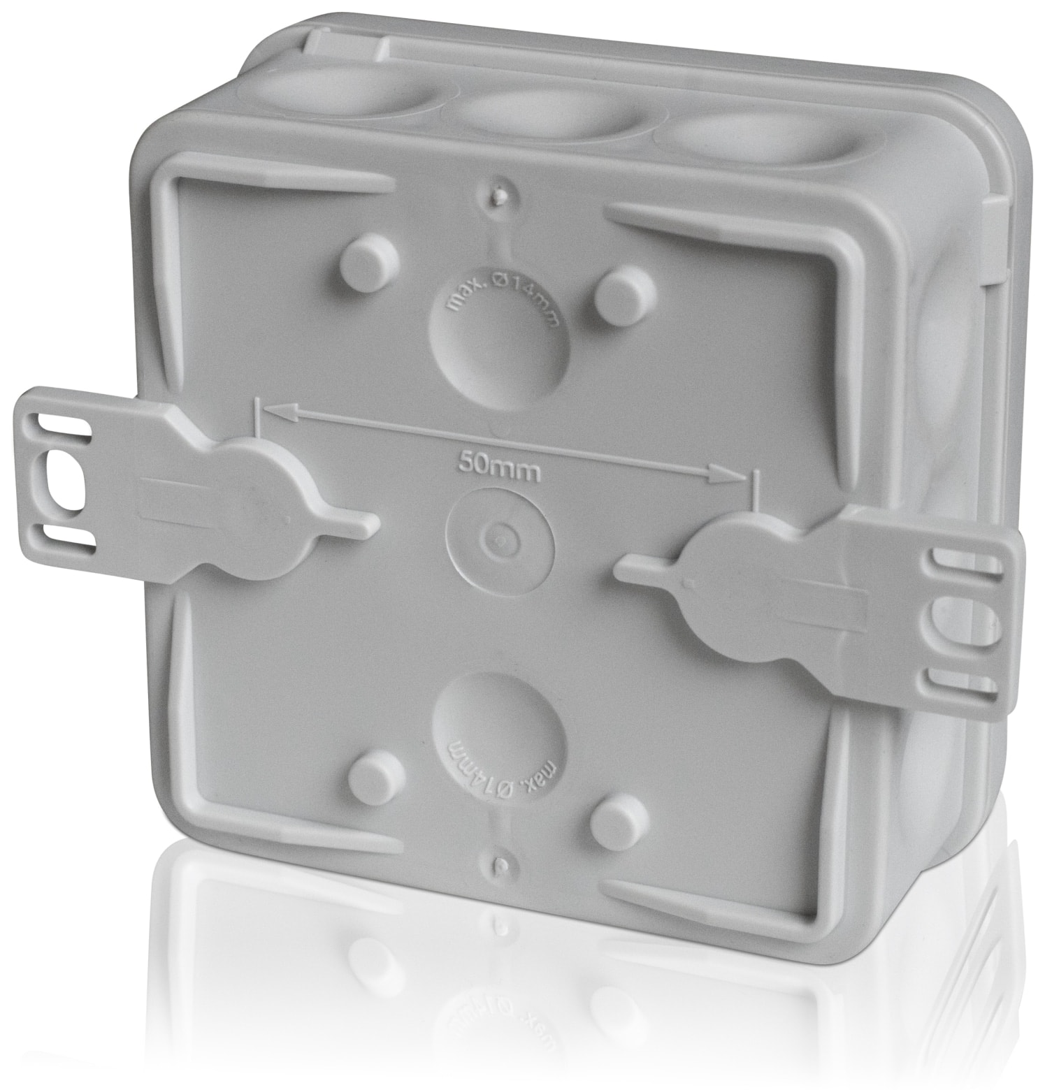 F-TRONIC Abzweigkasten E1200, 80x80x37 mm, grau