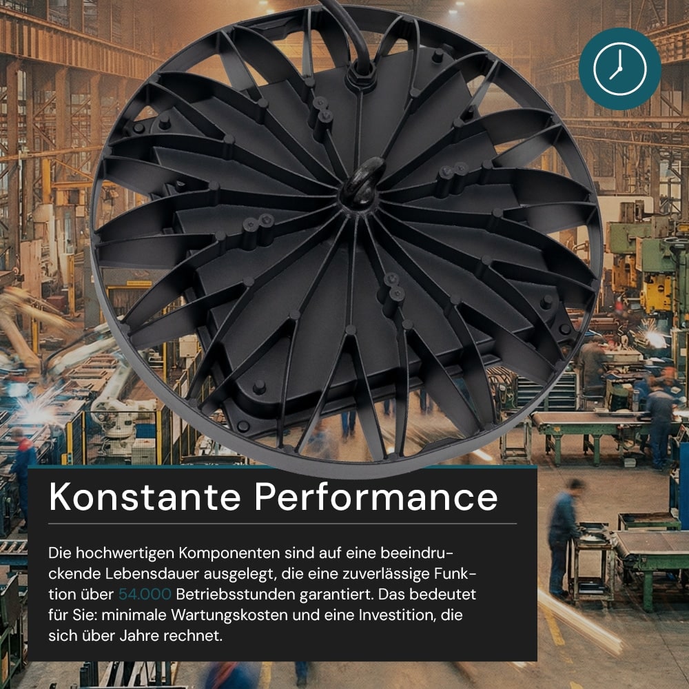 LUXULA LED-Highbay-Leuchte, UFO, EEK: F, 100W, 10000lm, 5000K