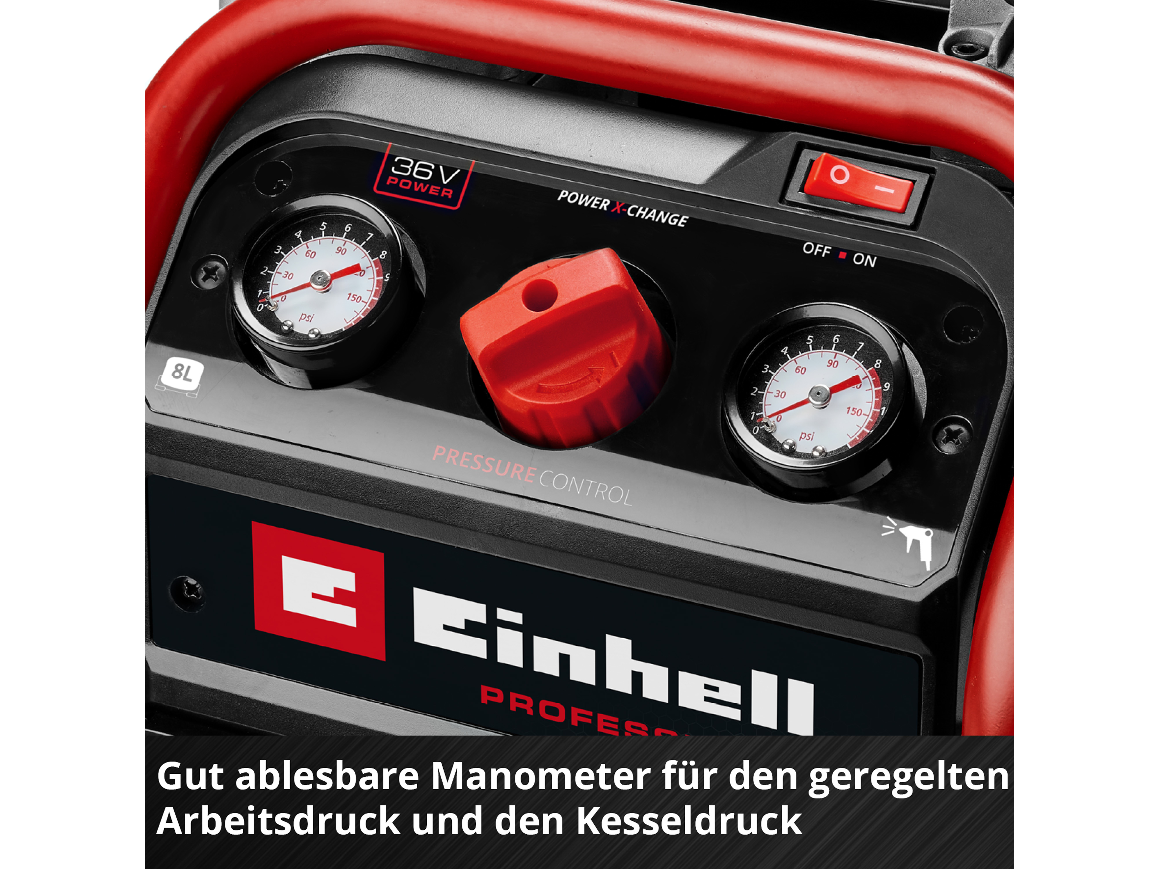 EINHELL PROFESSIONAL Akku-Kompressor SILENZZO 36/210, 4020380