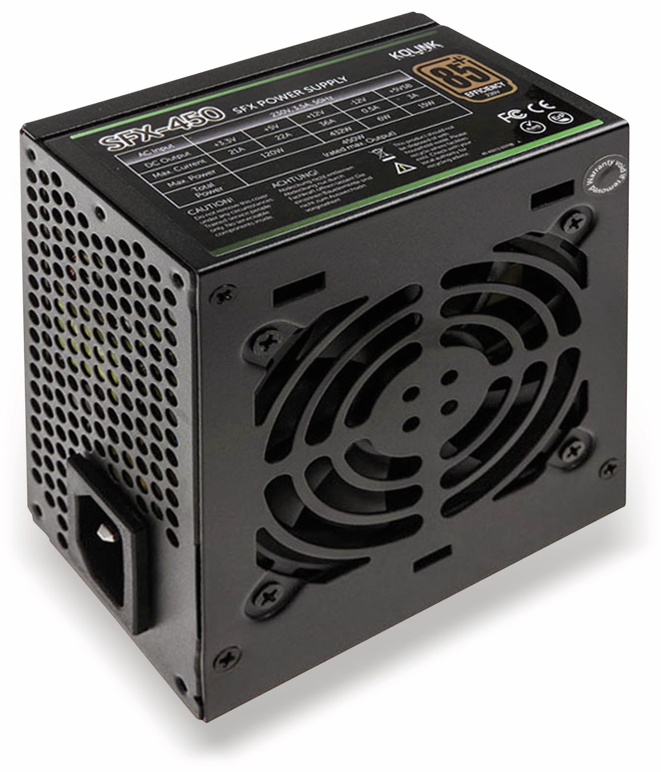 Kolink SFX Computer-Schaltnetzteil SFX-450 80 PLUS Bronze, 450W Kolink SFX Computer-Schaltnetzteil SFX-450 80 PLUS Bronze, 450W