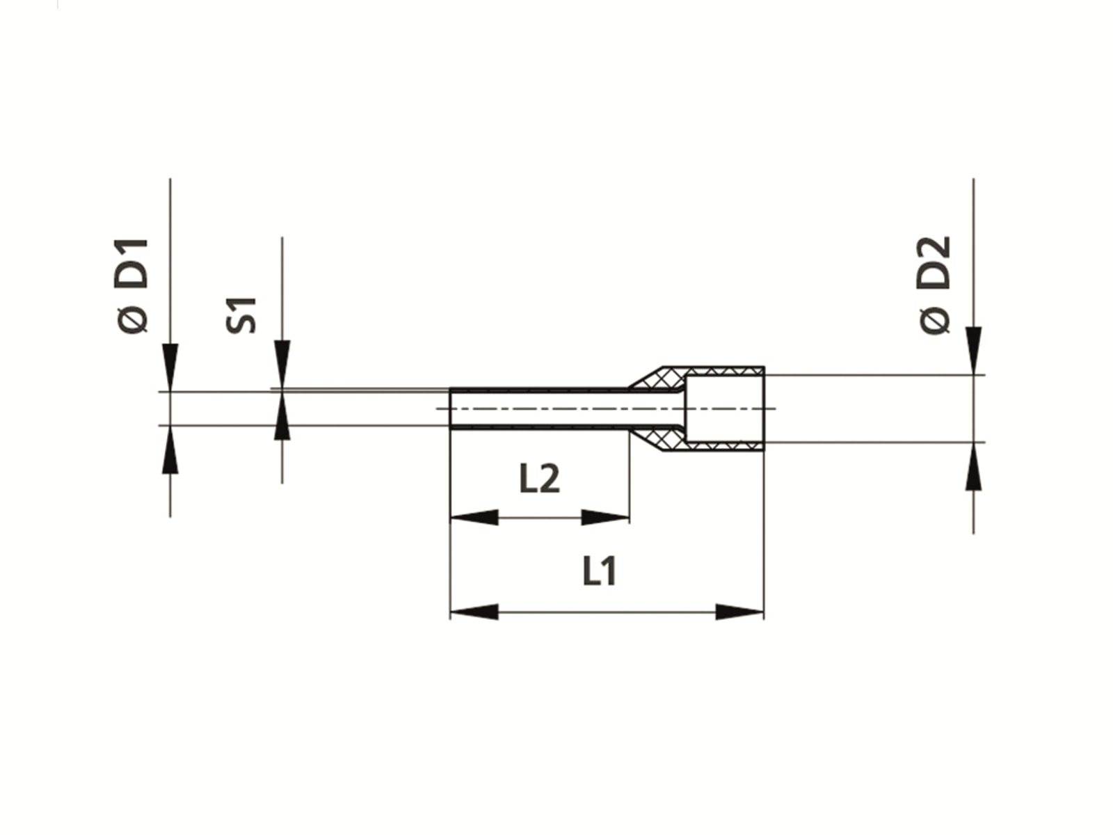 VOGT Aderendhülsen, 491118, isoliert,rot, Crimp, AWG 2, 35,0 mm², 100 Stück