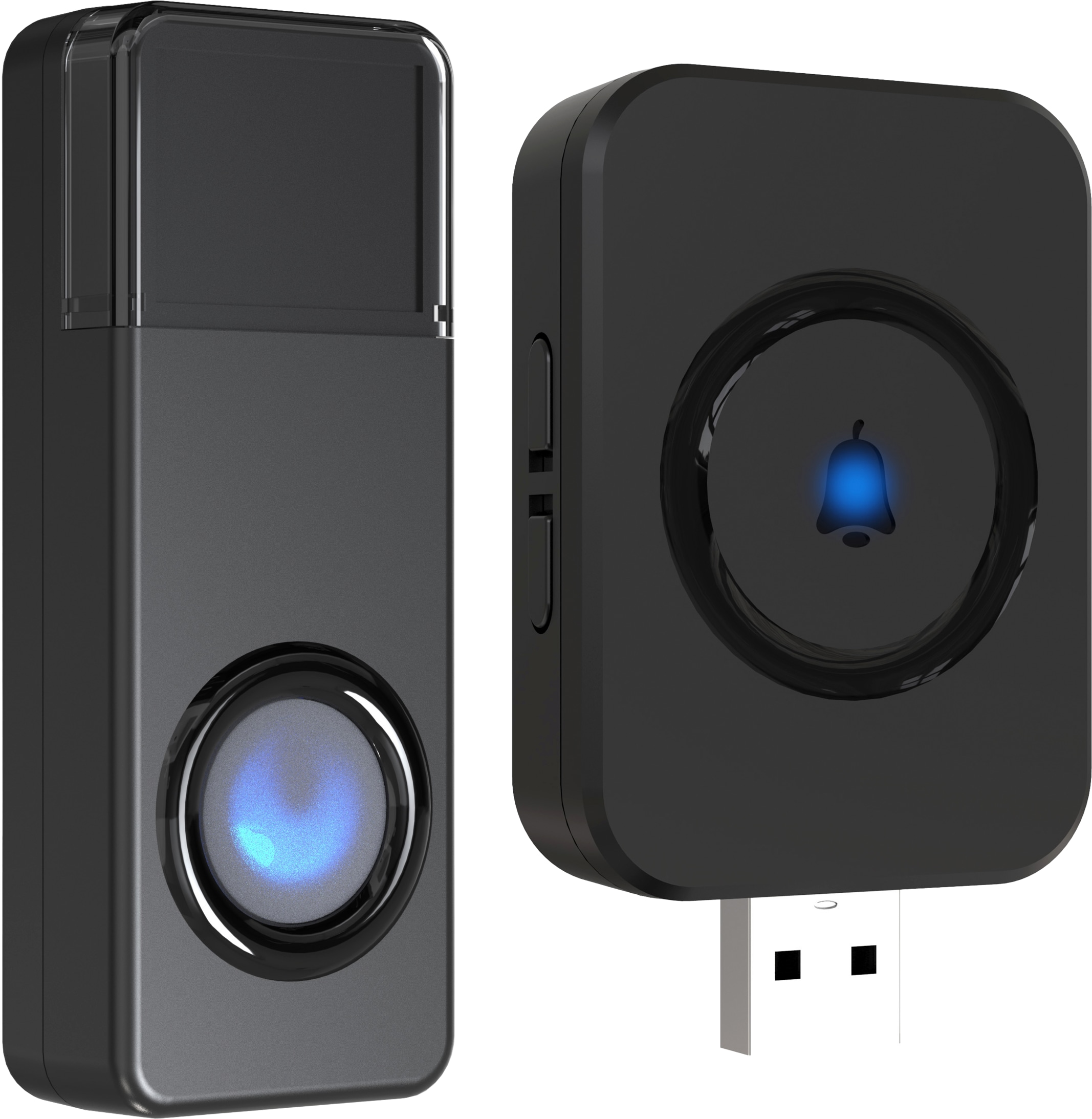 REV Funk-Gong Orchestra, für USB-Steckdose, 100 m, schwarz