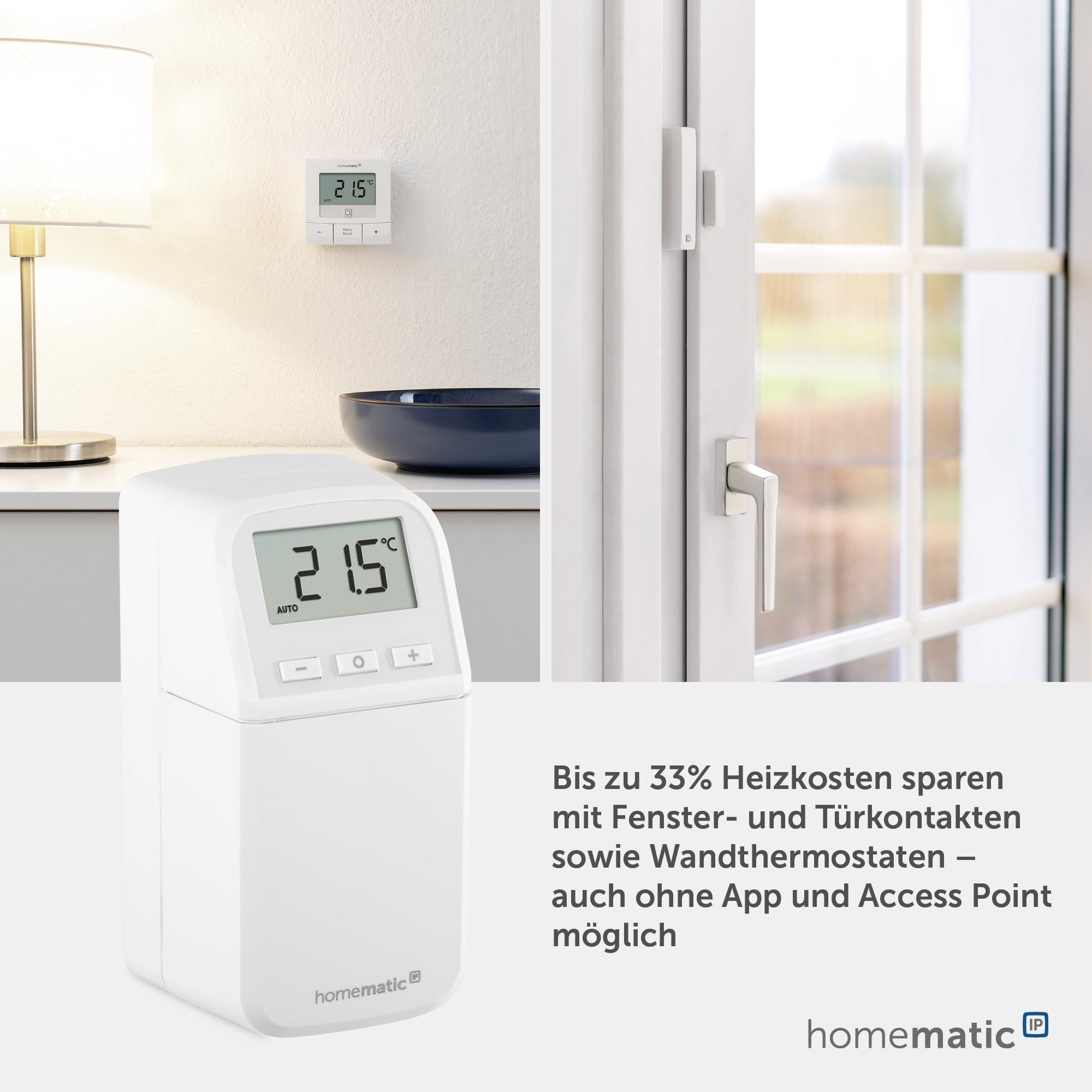 HOMEMATIC IP 157681A0, Heizkörperthermostat kompakt plus