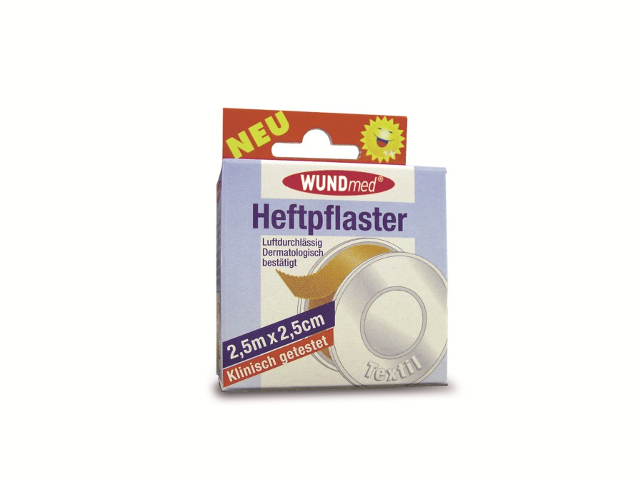 WUNDMED Heftpflaster, 25 mm, 2,5 m WUNDMED Heftpflaster, 25 mm, 2,5 m