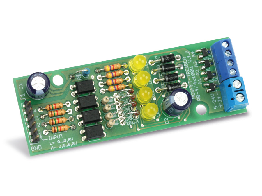 Bausatz Mosfet-Treiber RB-4/4x100W