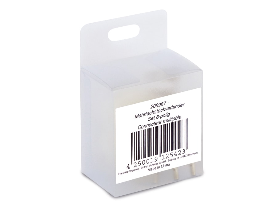 Steckverbinder-Set SUPU Serie B, 3x2-polig, 19 A/600 V~ Steckverbinder-Set SUPU Serie B, 3x2-polig, 19 A/600 V~