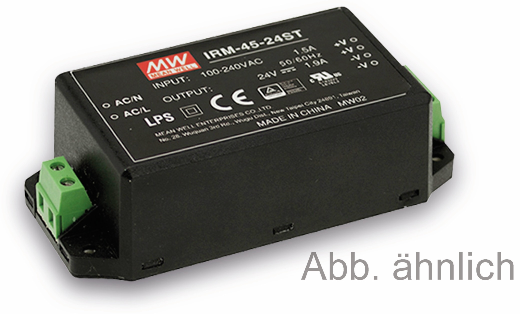 MEAN WELL AC/DC-Printnetzteil IRM-45-12ST, 12 V-/3,8 A, 45,6 W MEAN WELL AC/DC-Printnetzteil IRM-45-12ST, 12 V-/3,8 A, 45,6 W