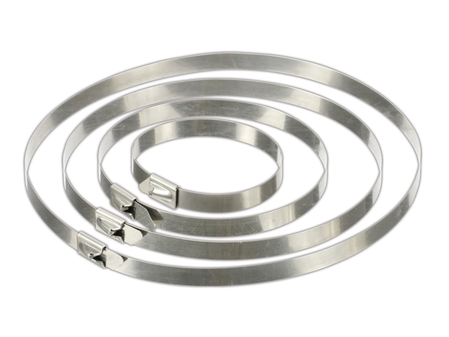 Uxcell Edelstahl-Kabelbinder, 78,9 Cm Länge, 1,3 Cm Breite, 5 Stück – Für Auspuff & Mehr