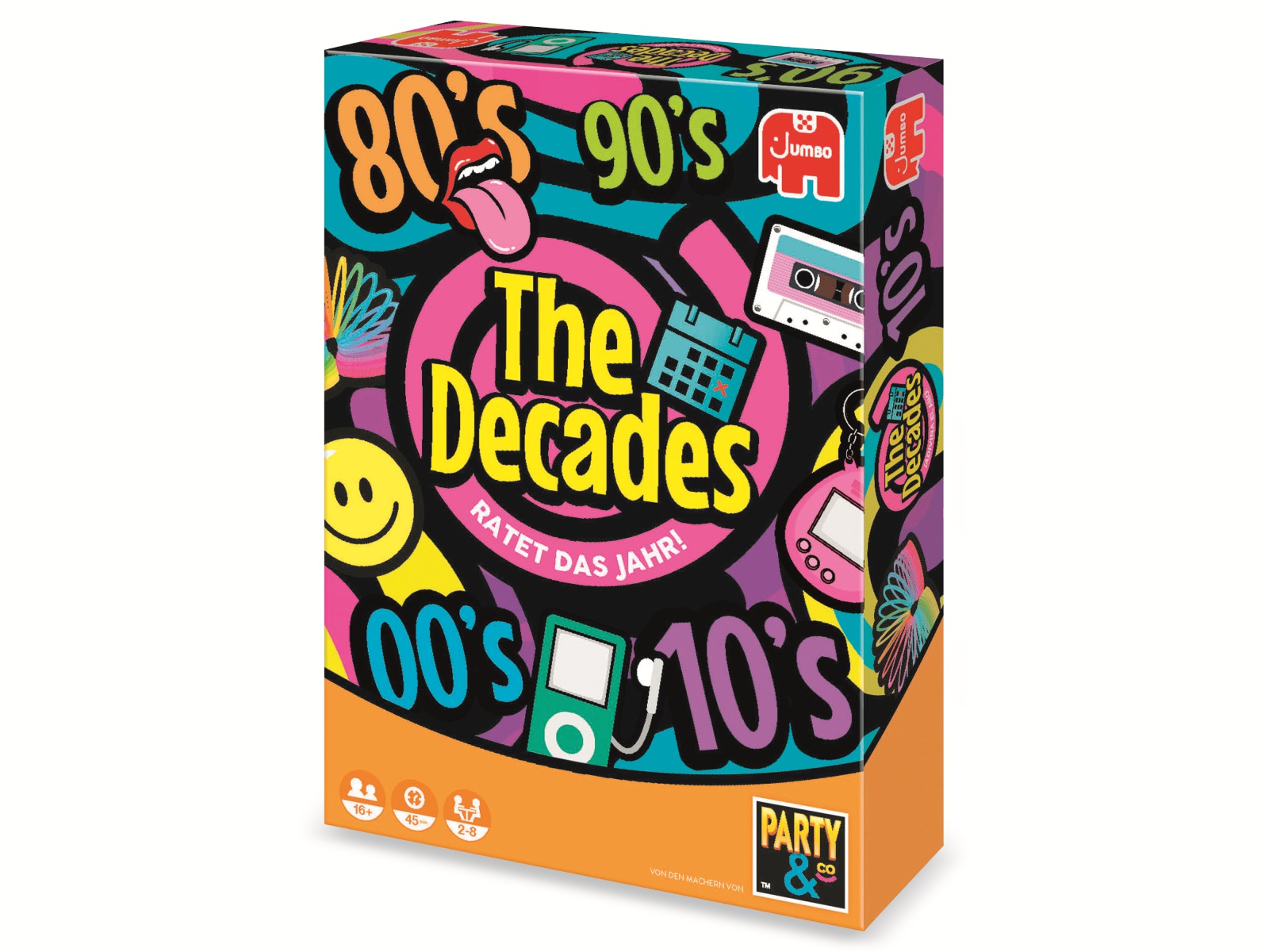 JUMBO Spiele Partyspiel, 19830, The Decades JUMBO Spiele Partyspiel, 19830, The Decades