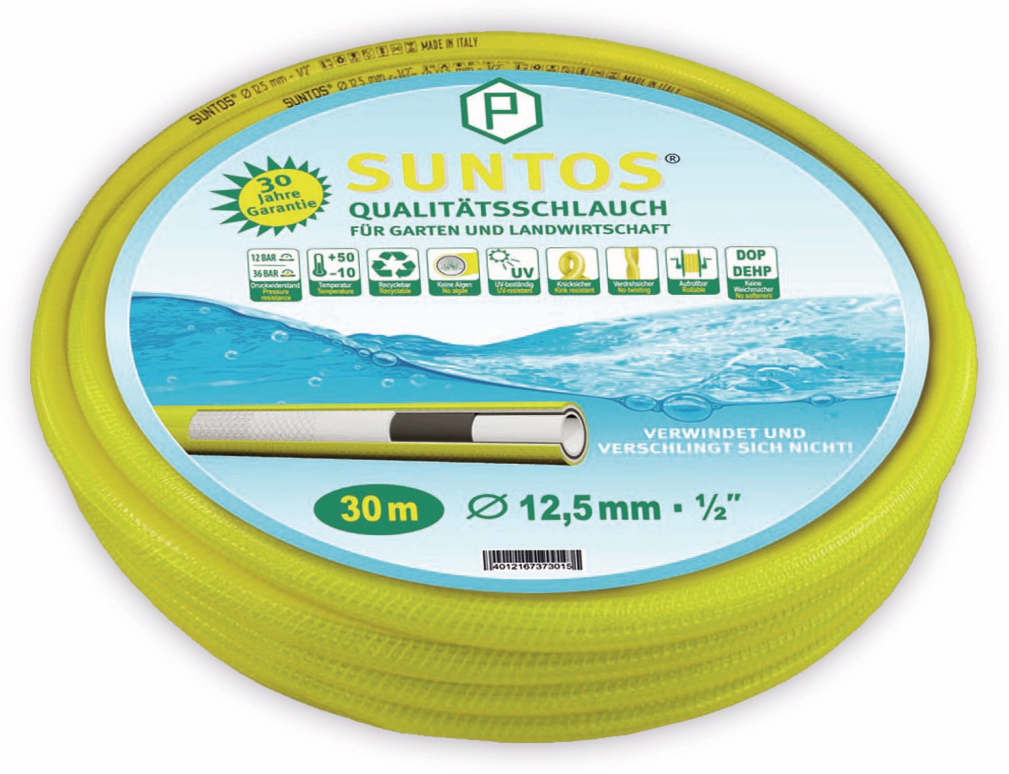 SUNTOS Gartenschlauch, 30 m, 1/2" SUNTOS Gartenschlauch, 30 m, 1/2"