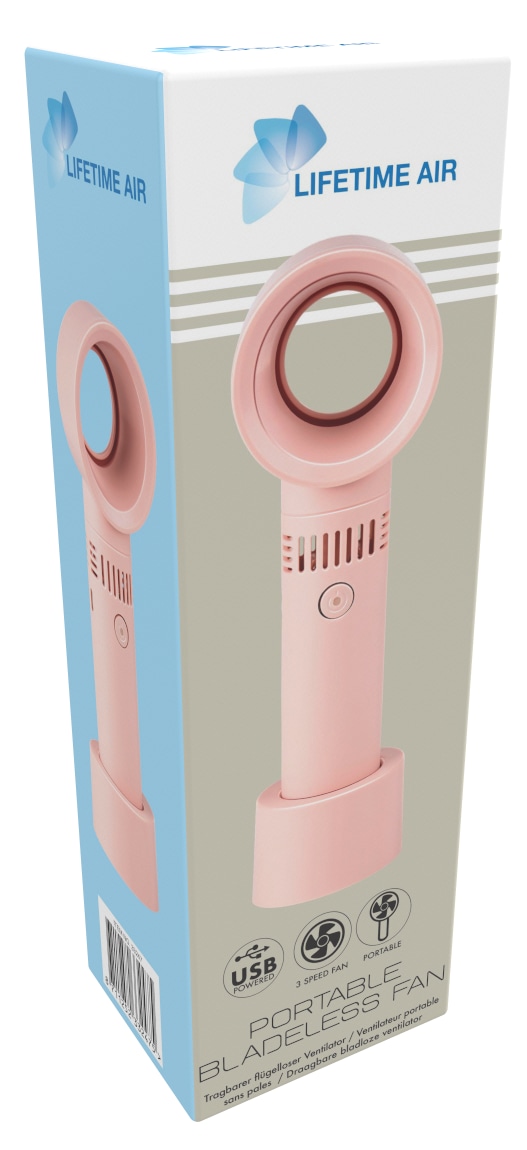 LIFETIME AIR USB-Handventilator, pink