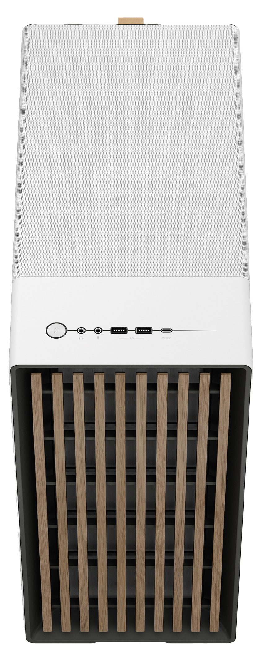 FRACTAL Midi Tower Design North Chalk weiß TG white