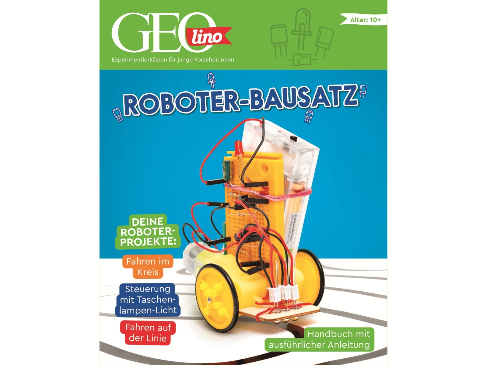 FRANZIS Experimentierkasten, 67158, Roboter-Bausatz