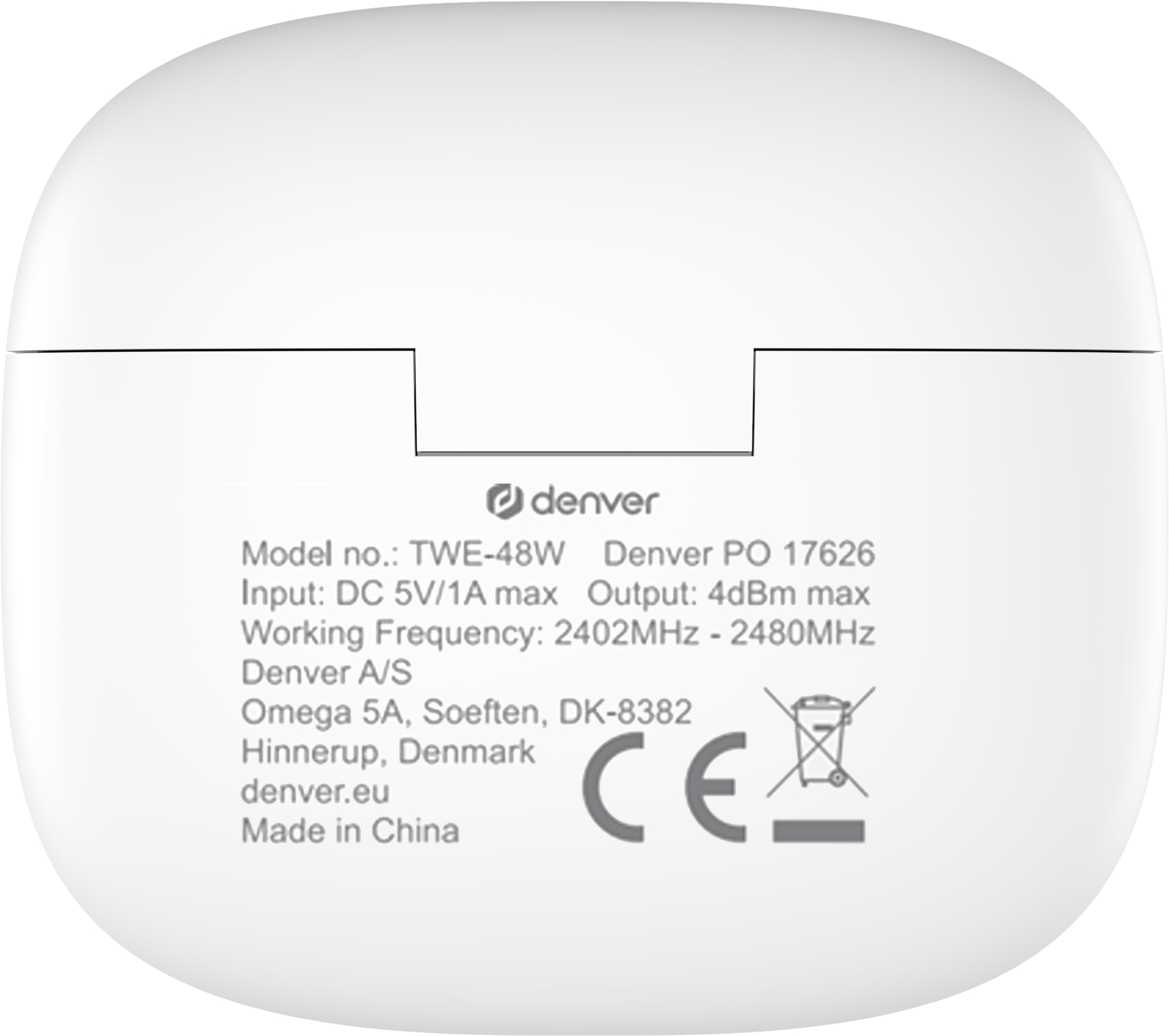 DENVER In-Ear Ohrhörer TWE-48, weiß