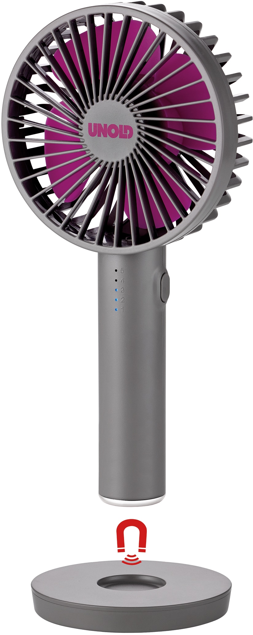 UNOLD USB-Handventilator 86620, Breezy ll, anthrazit