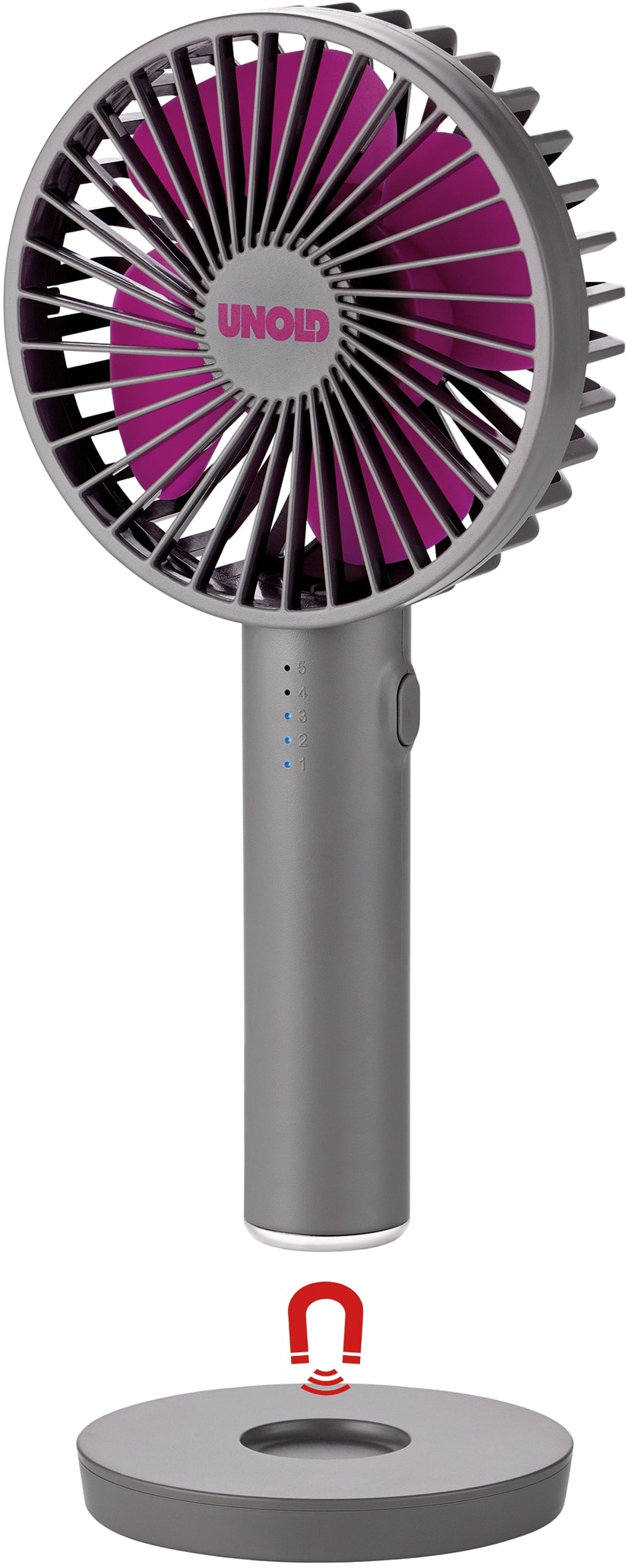 UNOLD USB-Handventilator 86620, Breezy ll, anthrazit UNOLD USB-Handventilator 86620, Breezy ll, anthrazit