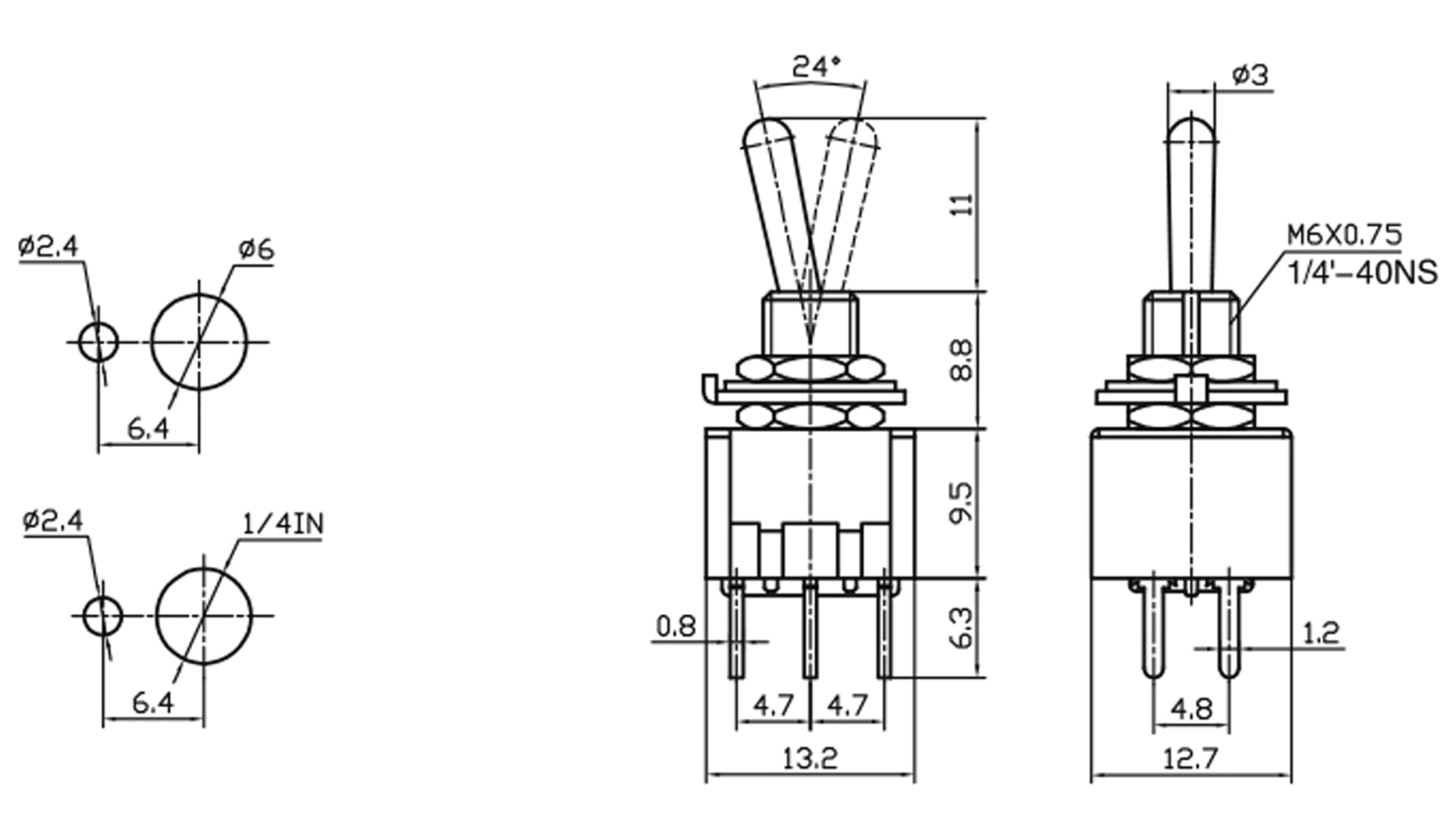 Kippschalter MTS-202-A2 Kippschalter MTS-202-A2