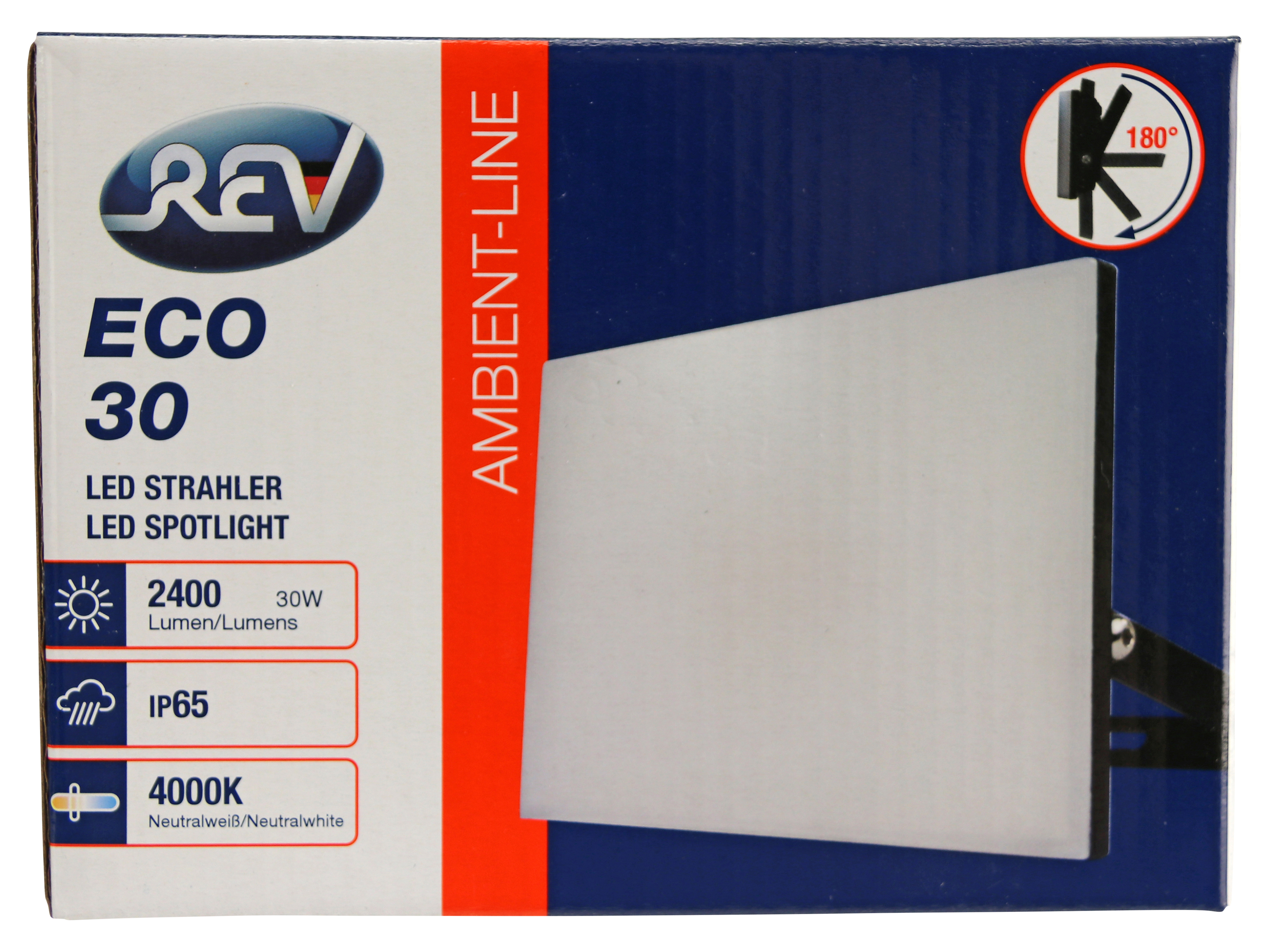 LED Strahler Eco 30 LFPOF030, 30W, 4000K, 2400 lm, neutralweiß, IP65, schwarz LED Strahler Eco 30 LFPOF030, 30W, 4000K, 2400 lm, neutralweiß, IP65, schwarz