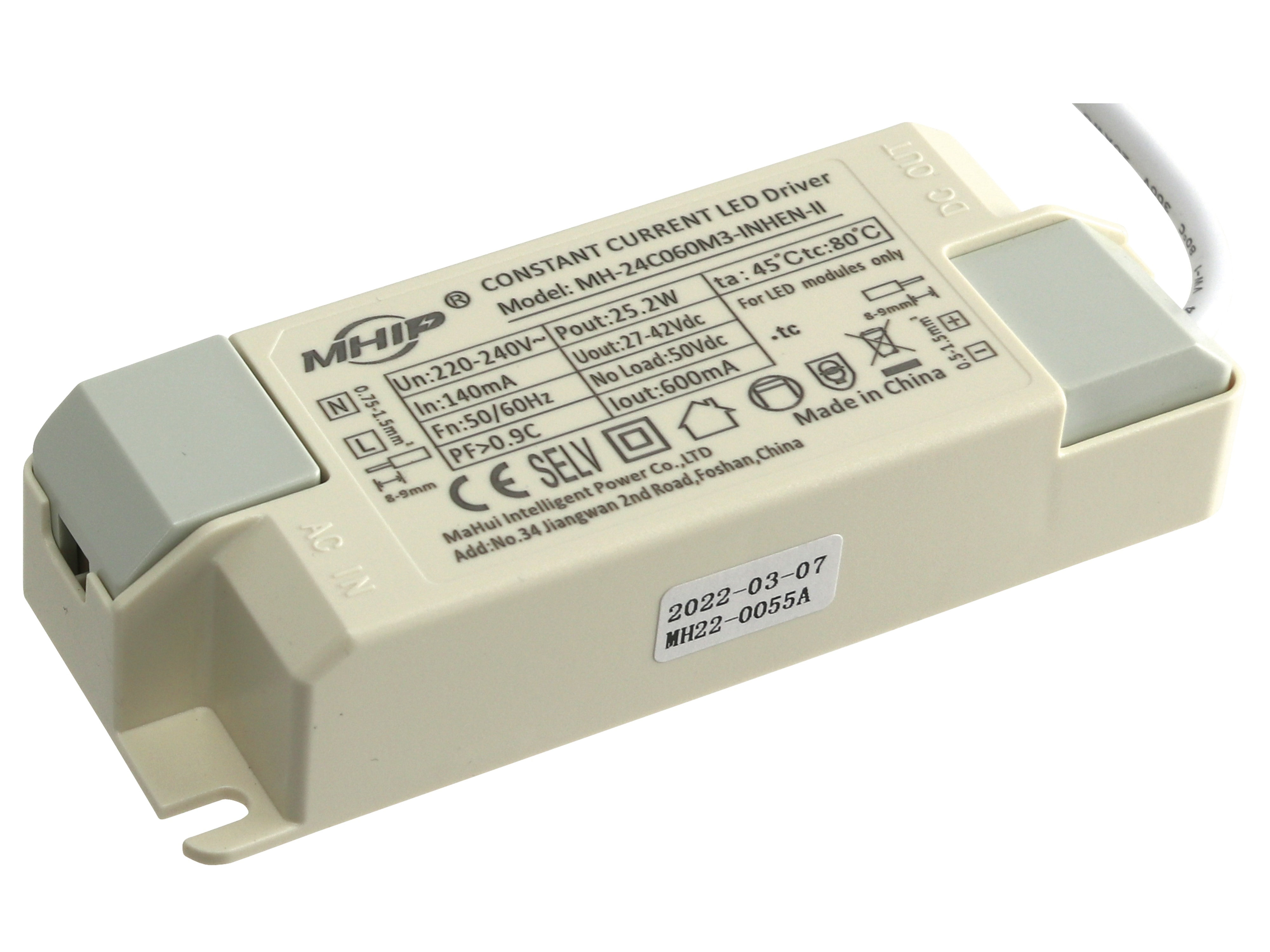 MHIP LED-Schaltnetzteil MH-42C085M3, 42,5 W