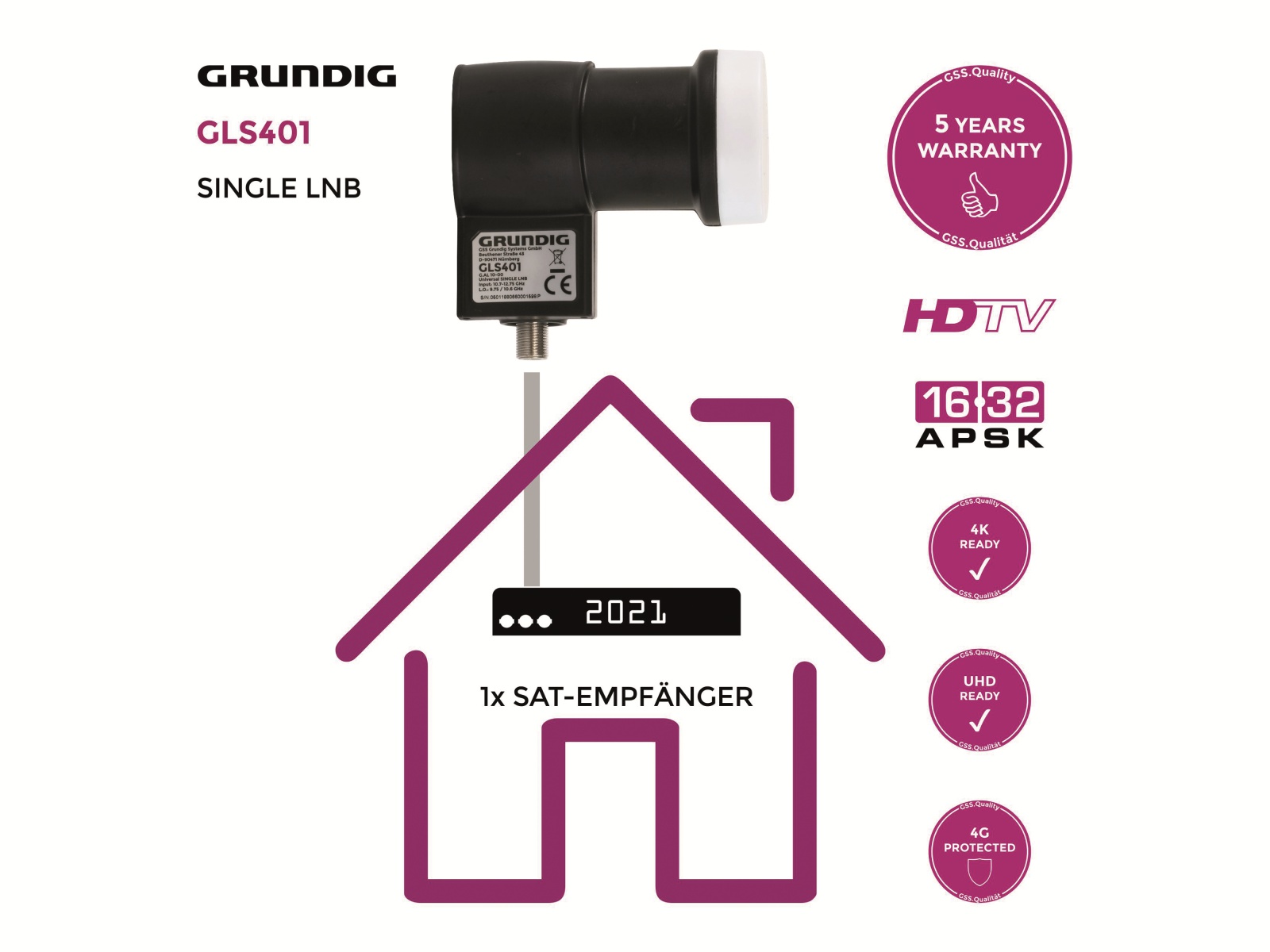 GRUNDIG Single-LNB GLS401