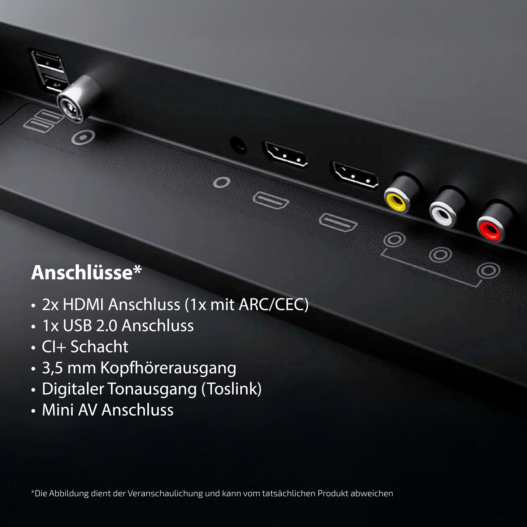 DYON LED-TV Enter 24 Pro-X-V, 24" (60 cm), HD, 12 V Anschlusskabel