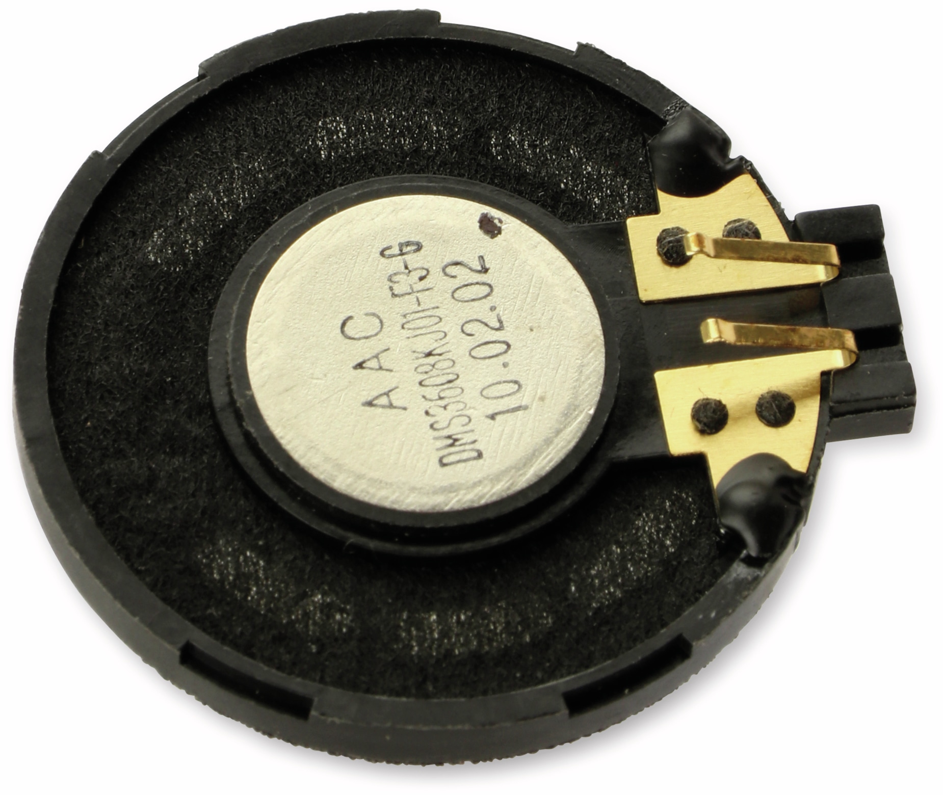 Kleinlautsprecher AAC DMS3608KJ01-F3-G, 36 mm, 8 Ω