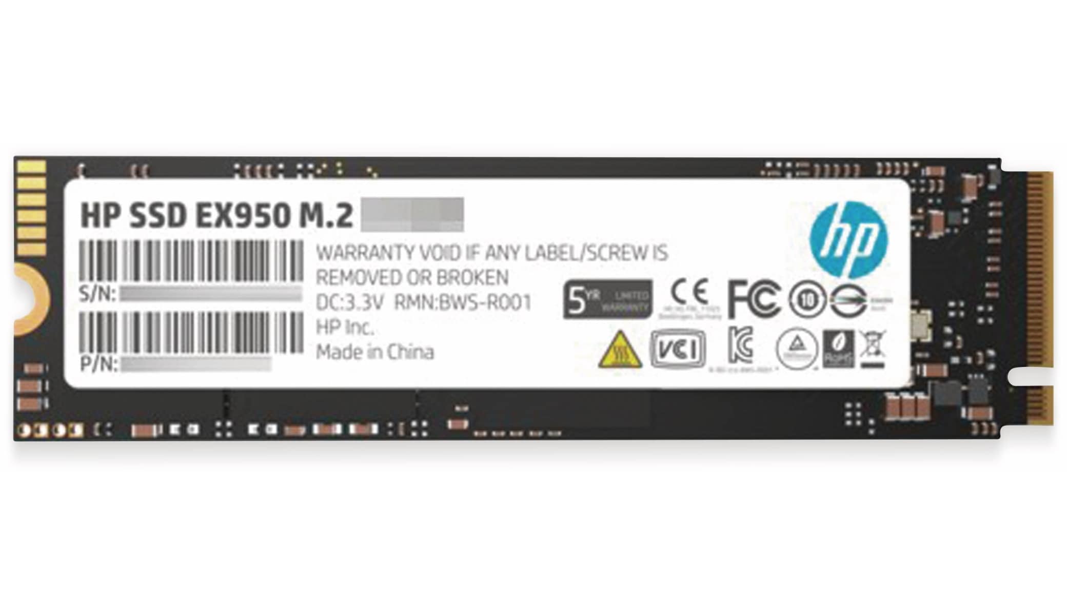 HP M.2 SSD EX950 GAMING, 1 TB, NVMe HP M.2 SSD EX950 GAMING, 1 TB, NVMe