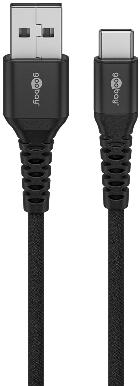 GOOBAY USB 2.0 Kabel 74526 A/C 1,0m schwarz supersoft GOOBAY USB 2.0 Kabel 74526 A/C 1,0m schwarz supersoft
