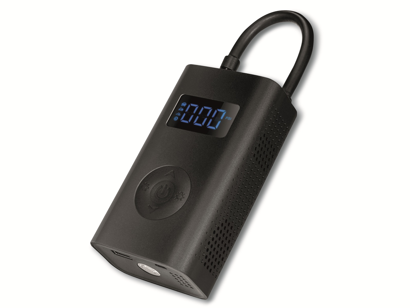 LOGILINK Luftkompressor PA0265, 10 bar, Akku, LED-Taschenlampe, 1x USB-A